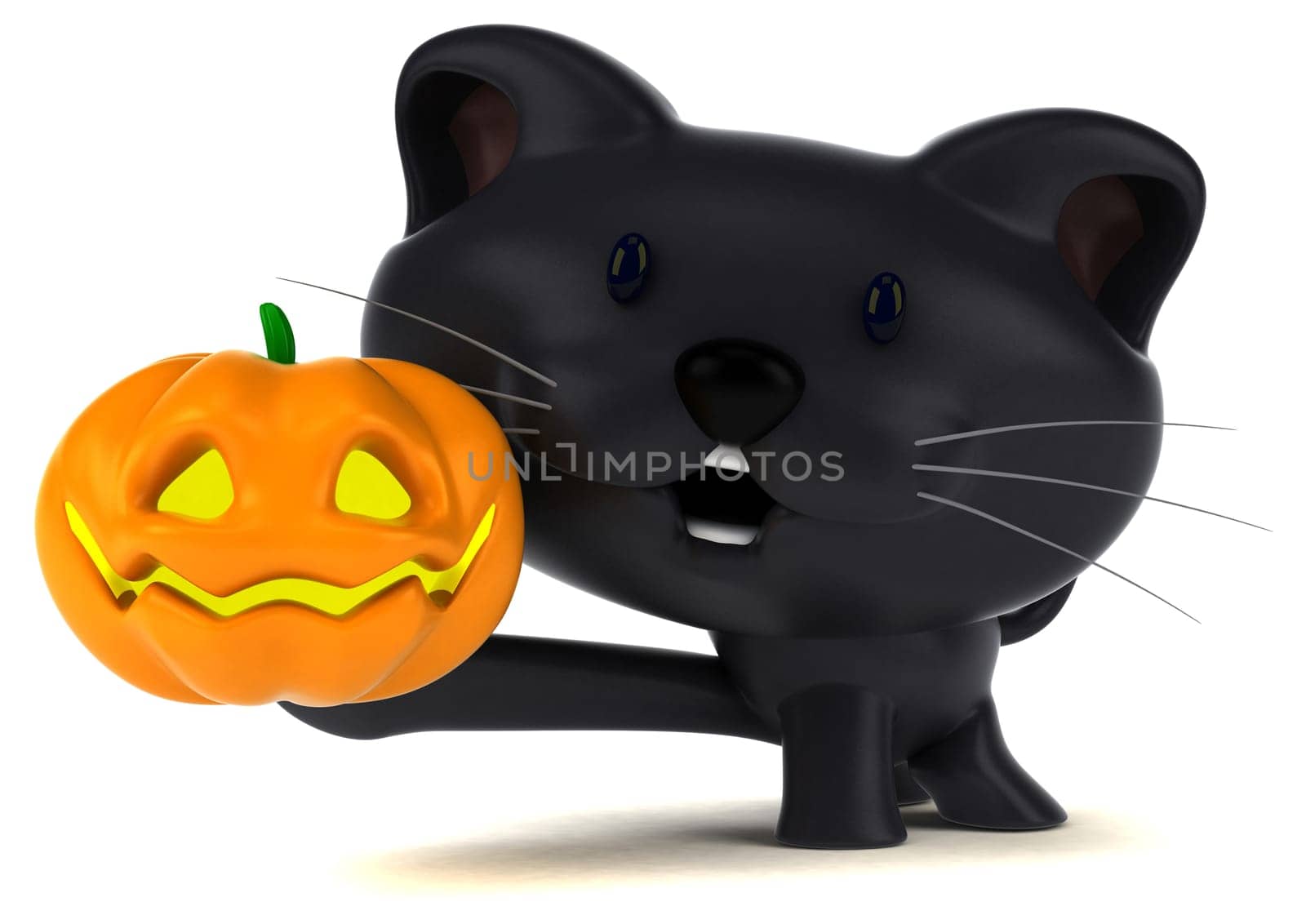 Fun cat - 3D Illustration