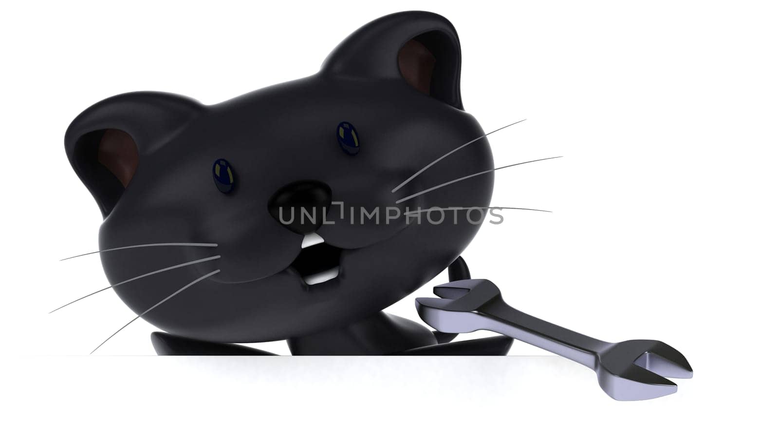 Fun cat - 3D Illustration