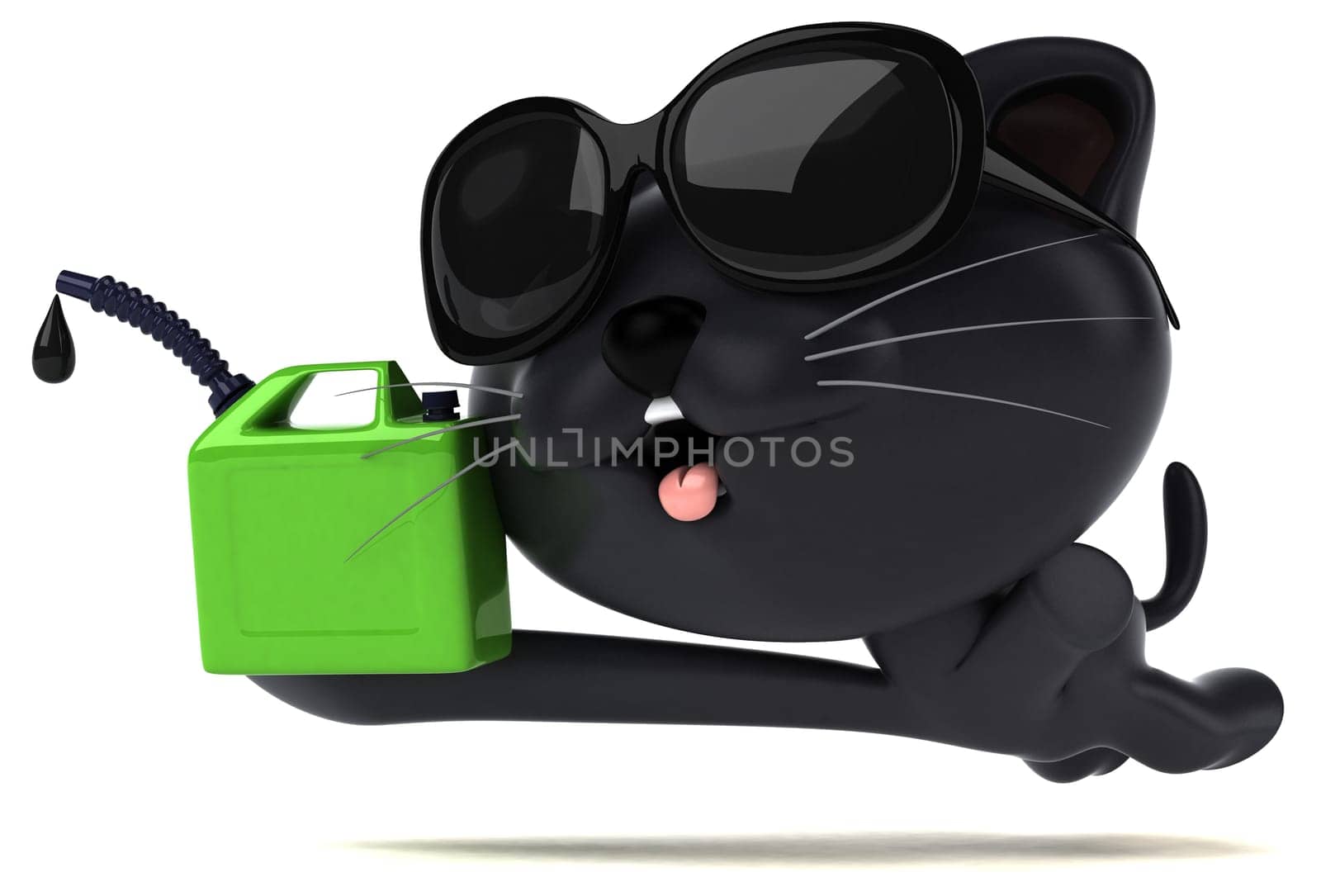 Fun cat - 3D Illustration