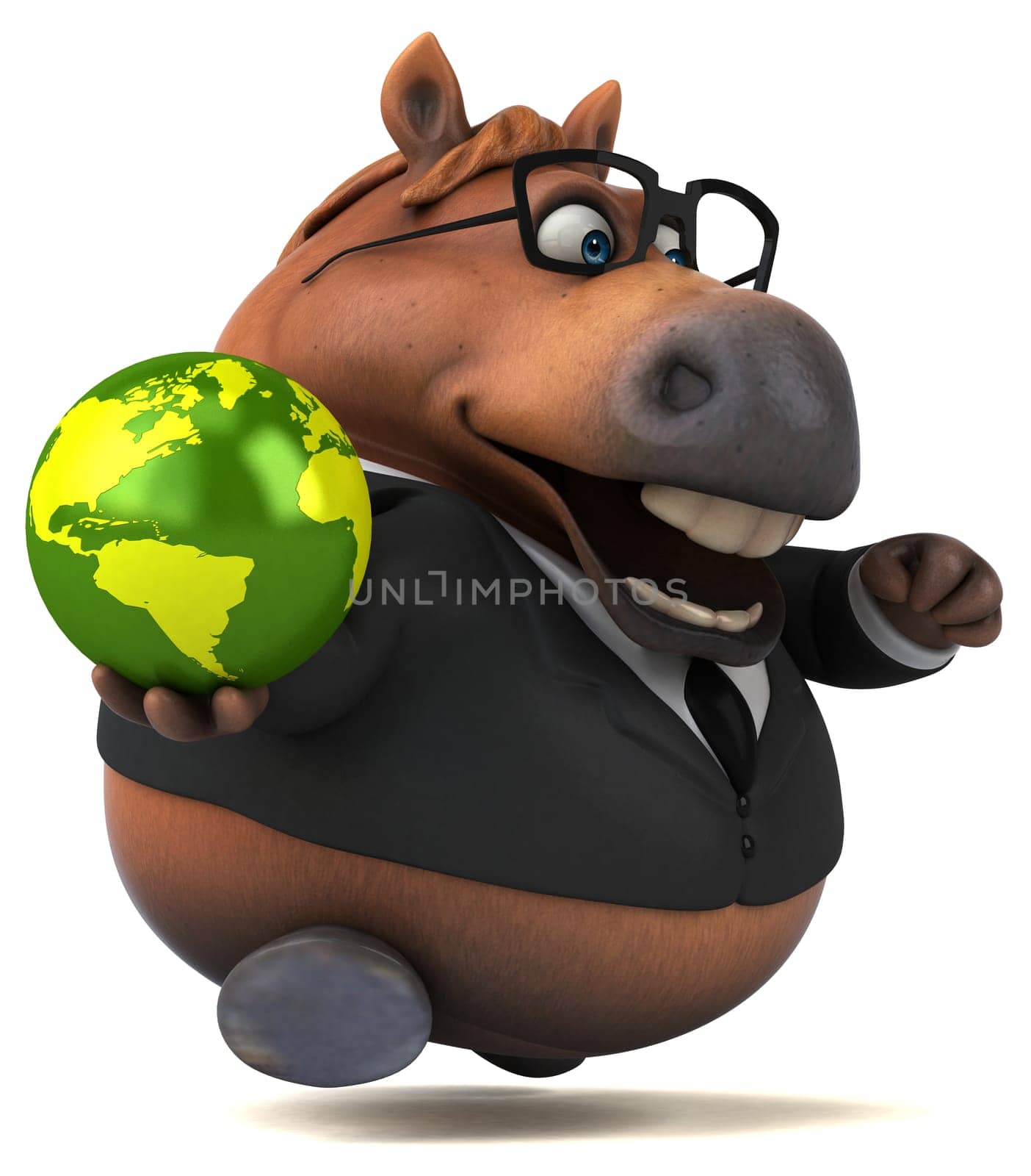 Fun horse - 3D Illustration