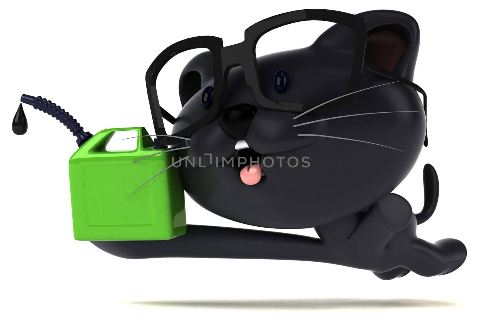 Fun cat - 3D Illustration