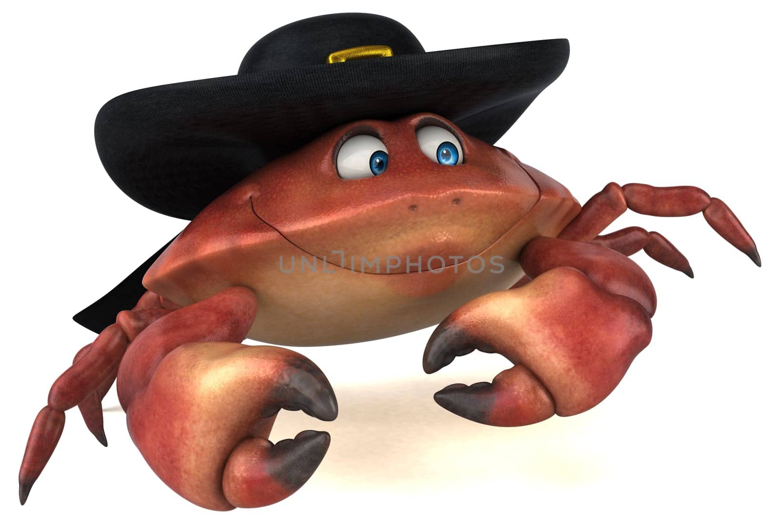 Fun crab - 3D Illustration
