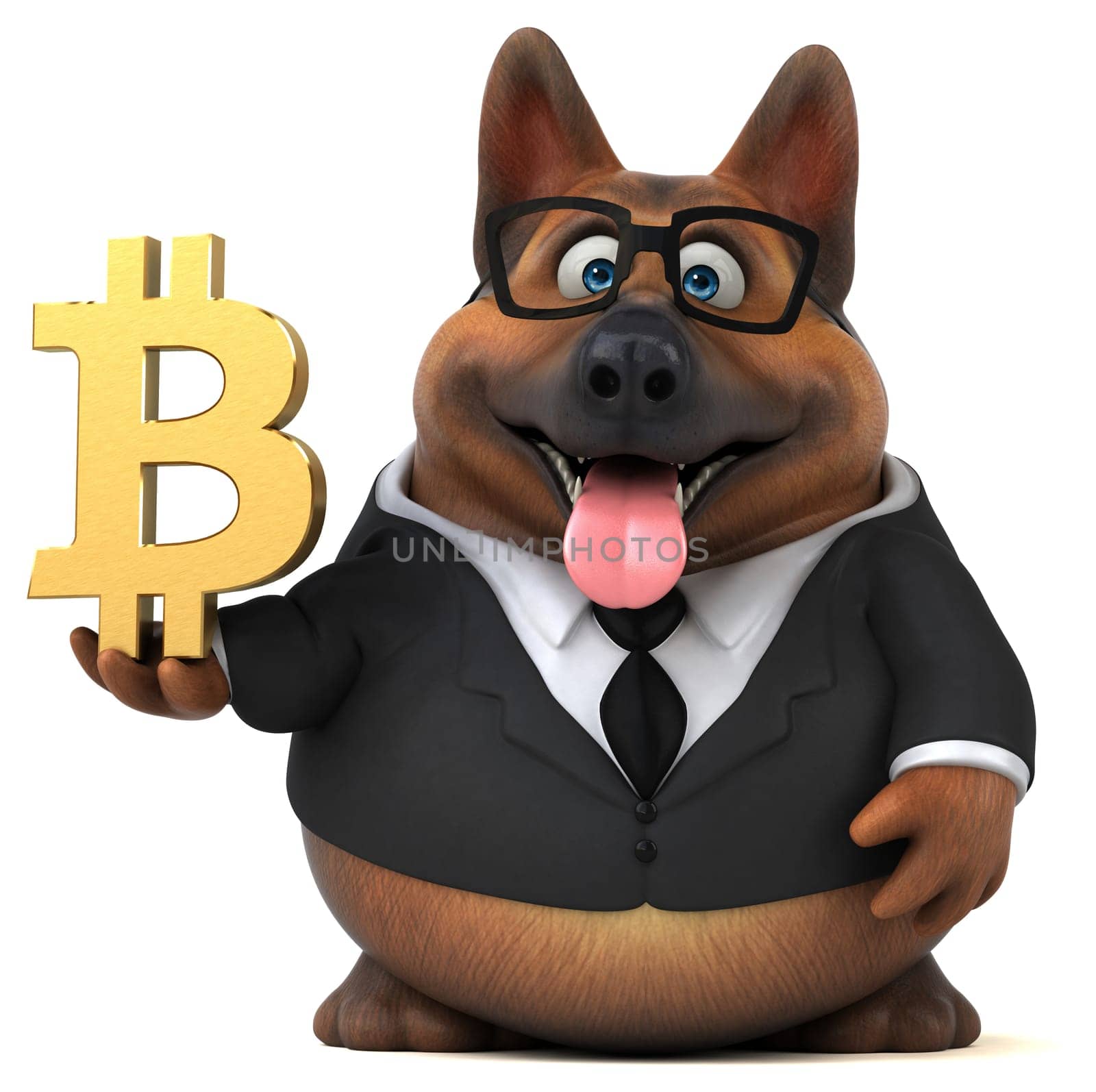 Fun dog - 3D Illustration