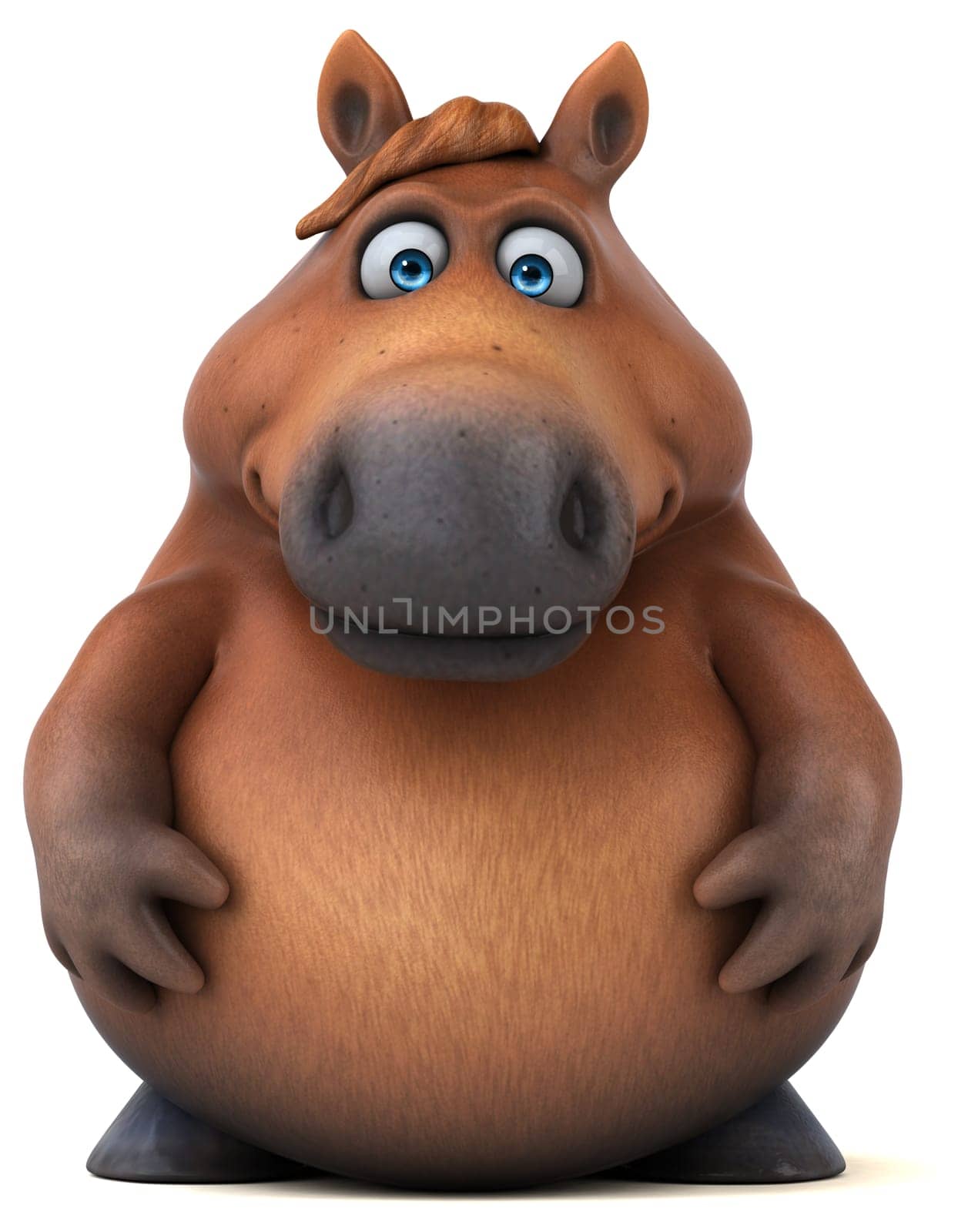 Fun horse - 3D Illustration