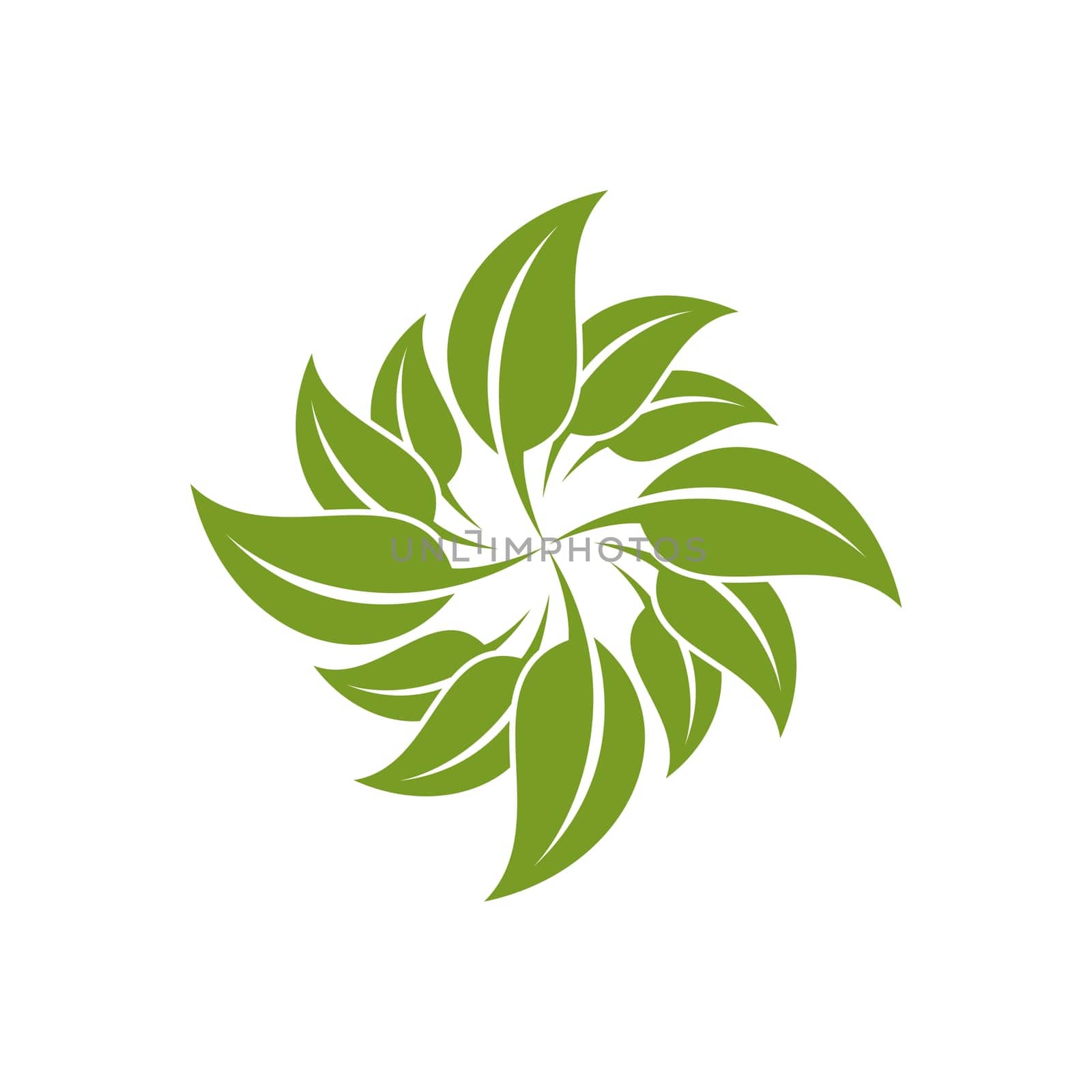 Green Leaf Ecology Logo Template Illustration Design. Vector EPS 10.