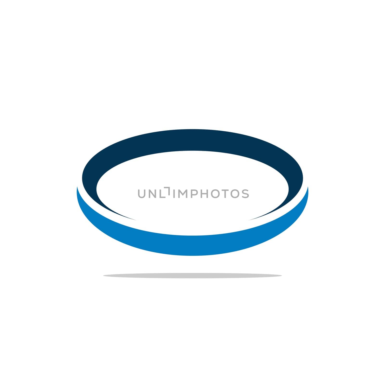 Blue Ring Orbit Logo Template vector design