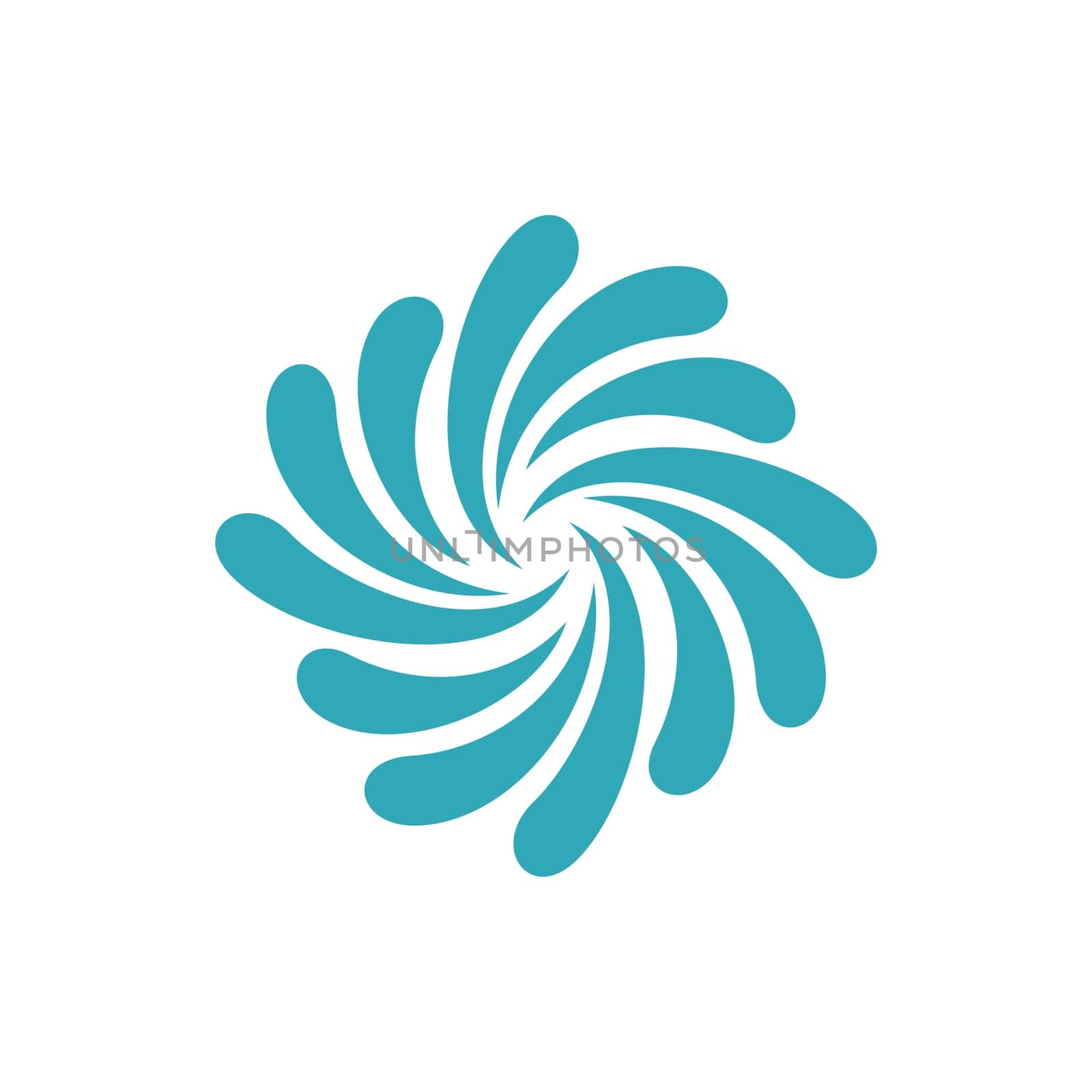 Ornamental Splash Water Star Logo template Illustration Design. Vector EPS 10.