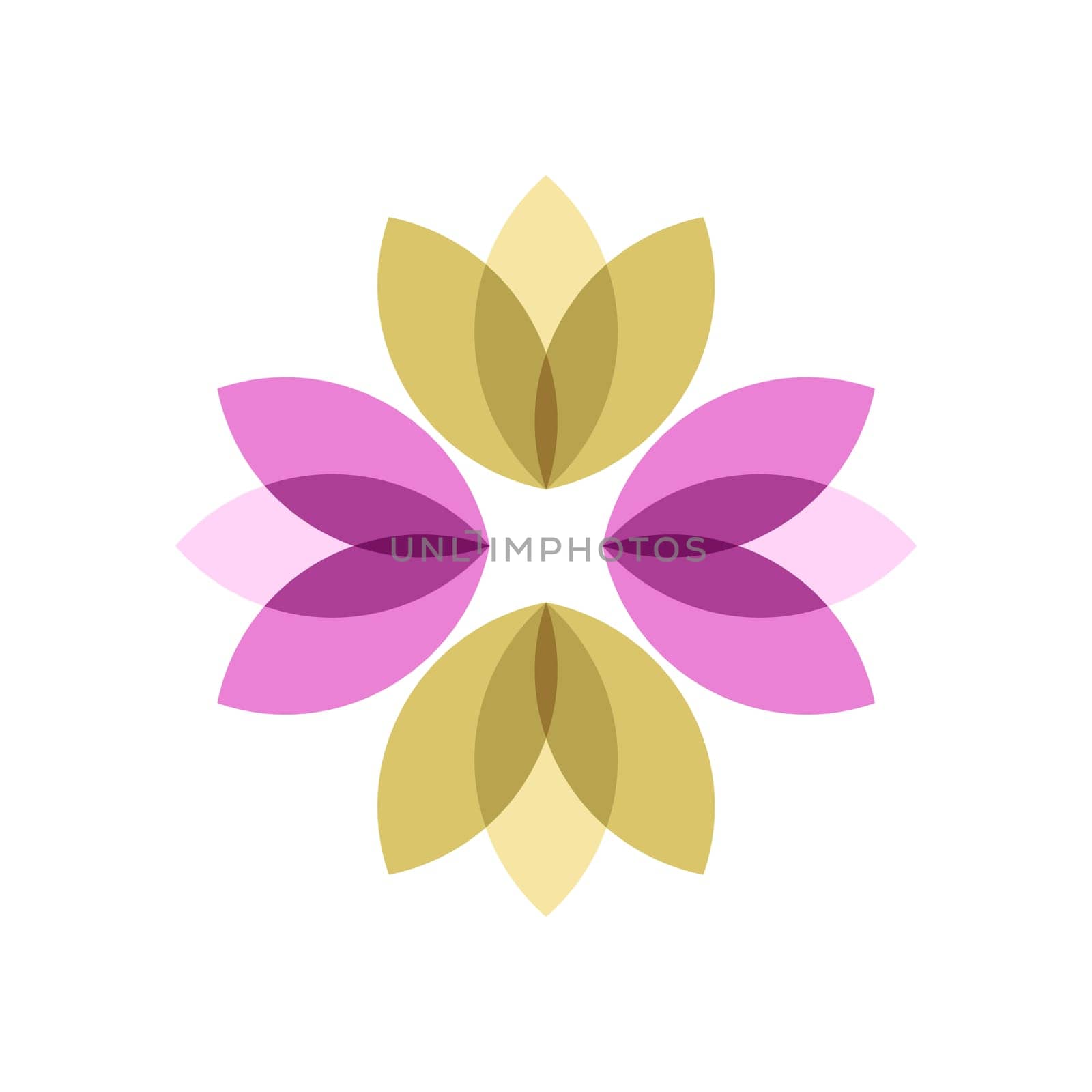 Colorful Ornamental Flower vector logo template Illustration Design. Vector EPS 10.