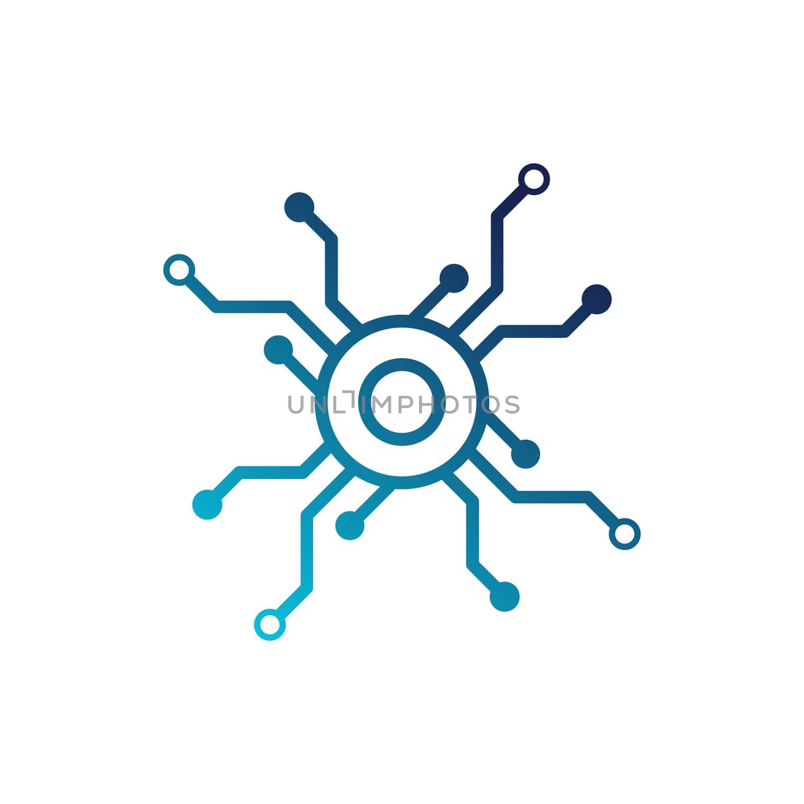 Circuit Logo Template vector illustration icon design