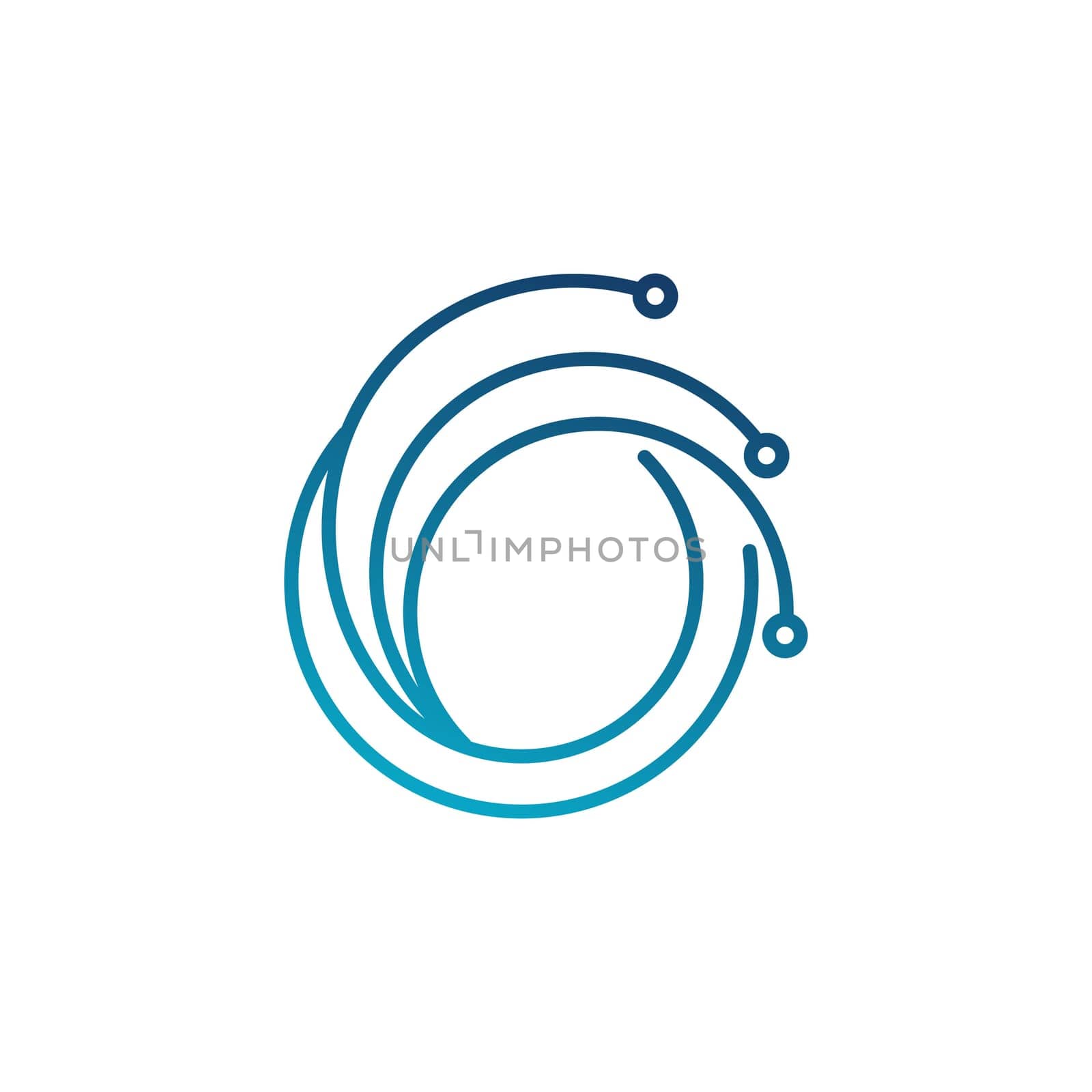 Circuit Logo Template vector illustration icon design