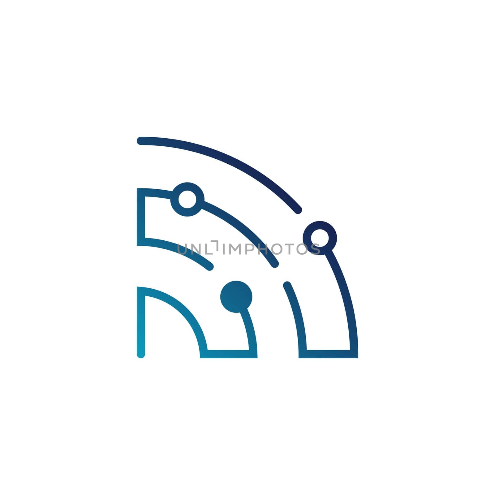 Circuit Logo Template vector illustration icon design