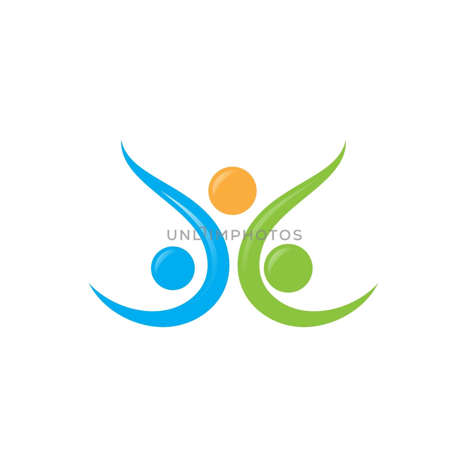 Community, network and social icon design template