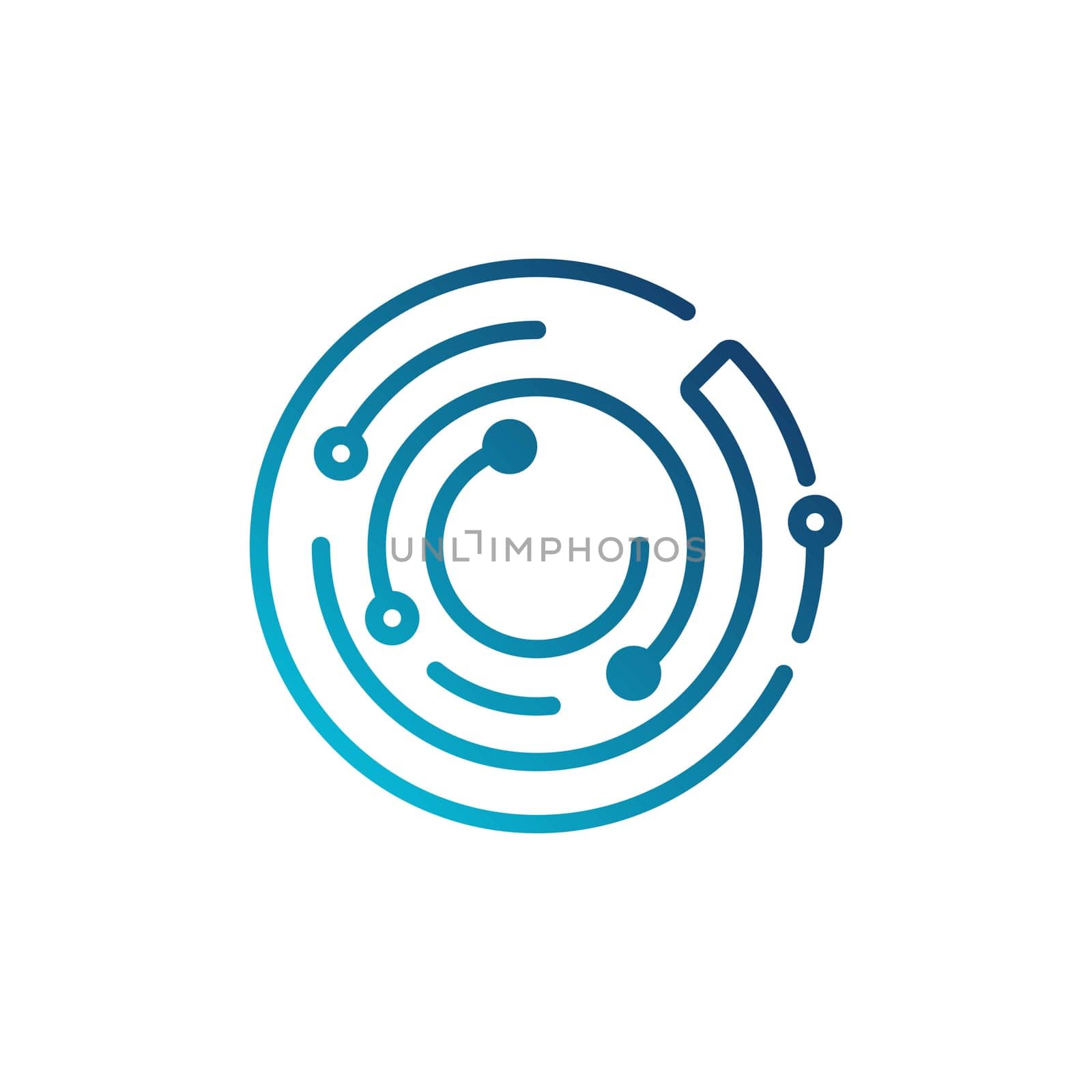 Circuit Logo Template vector illustration icon design