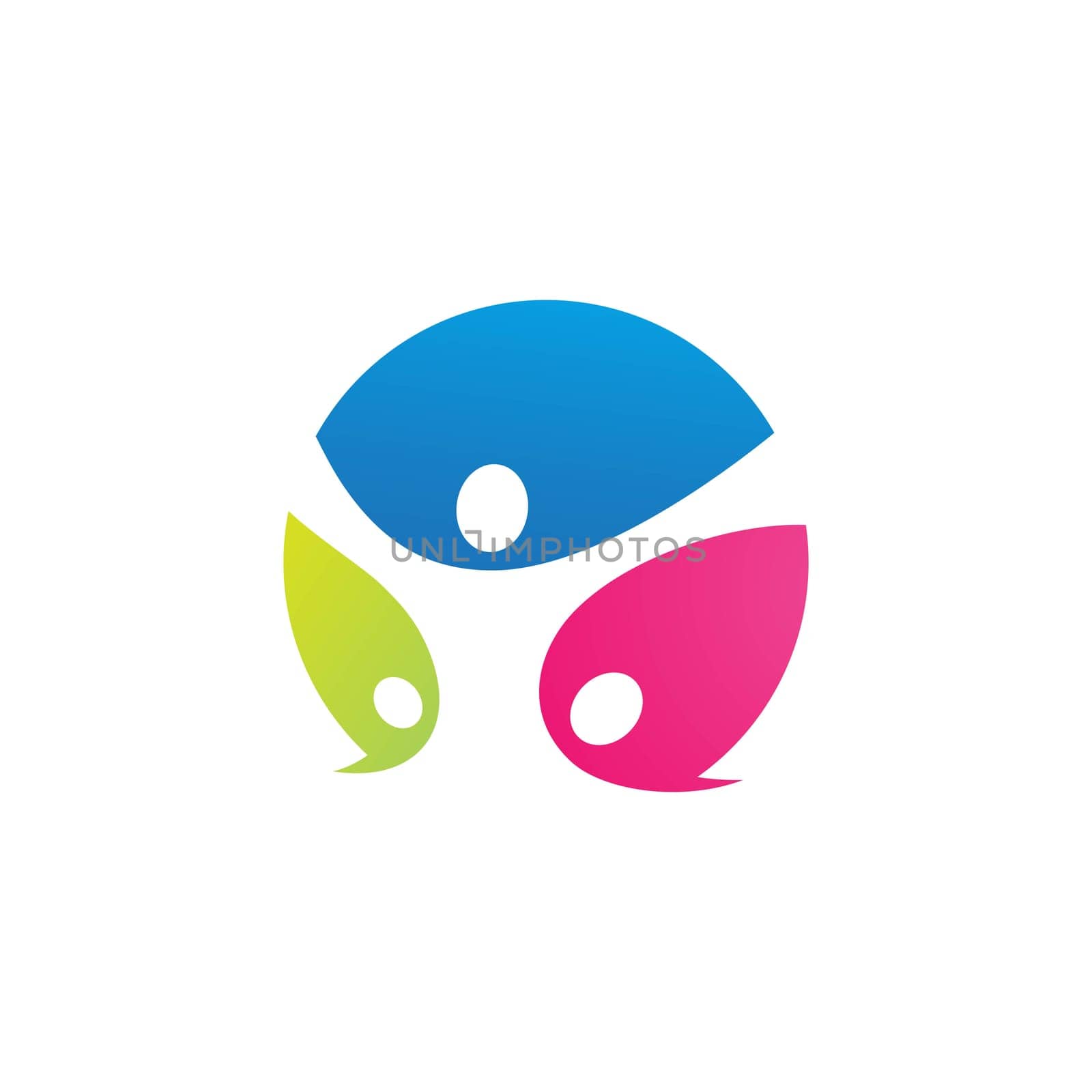 Community, network and social icon design template