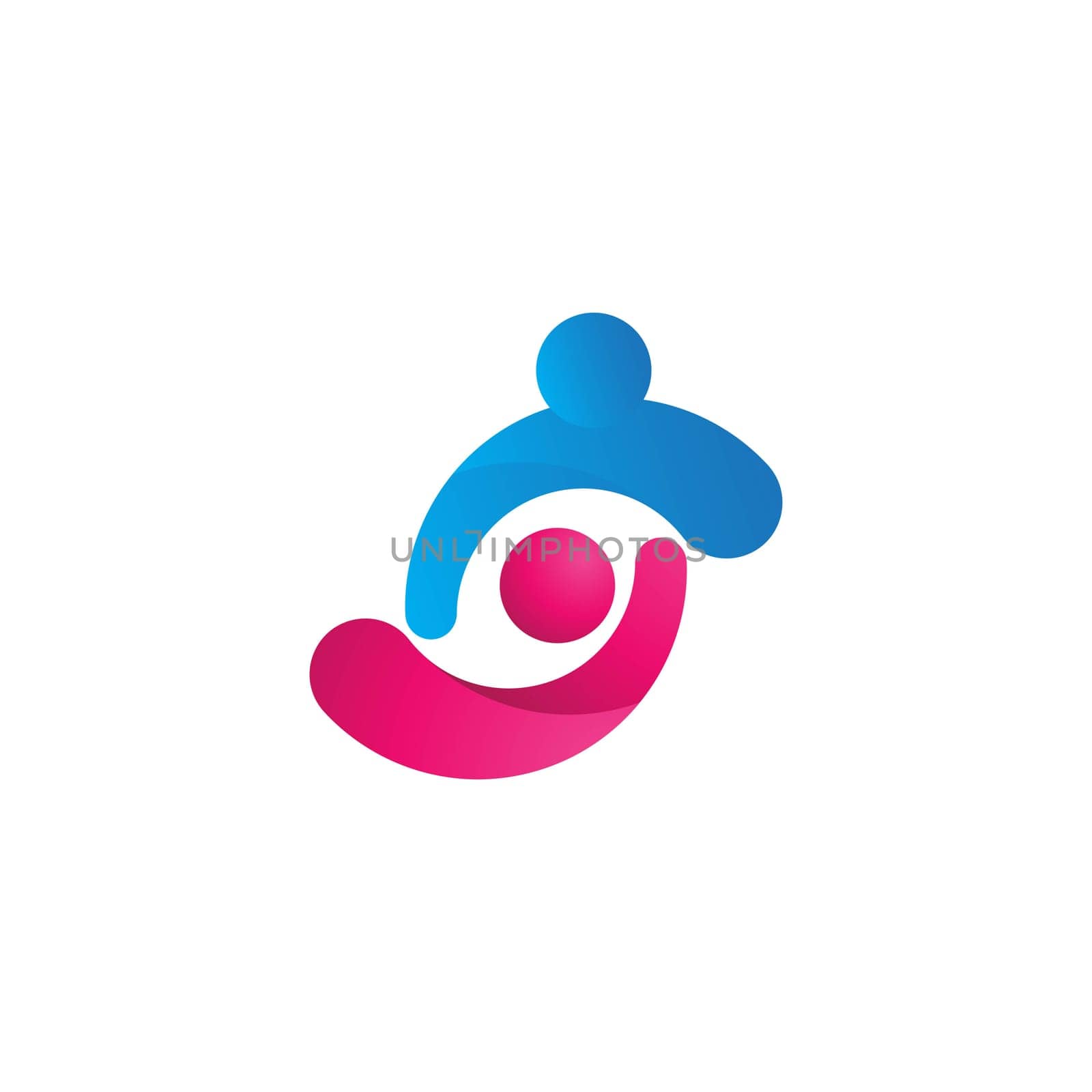 Community, network and social icon design template