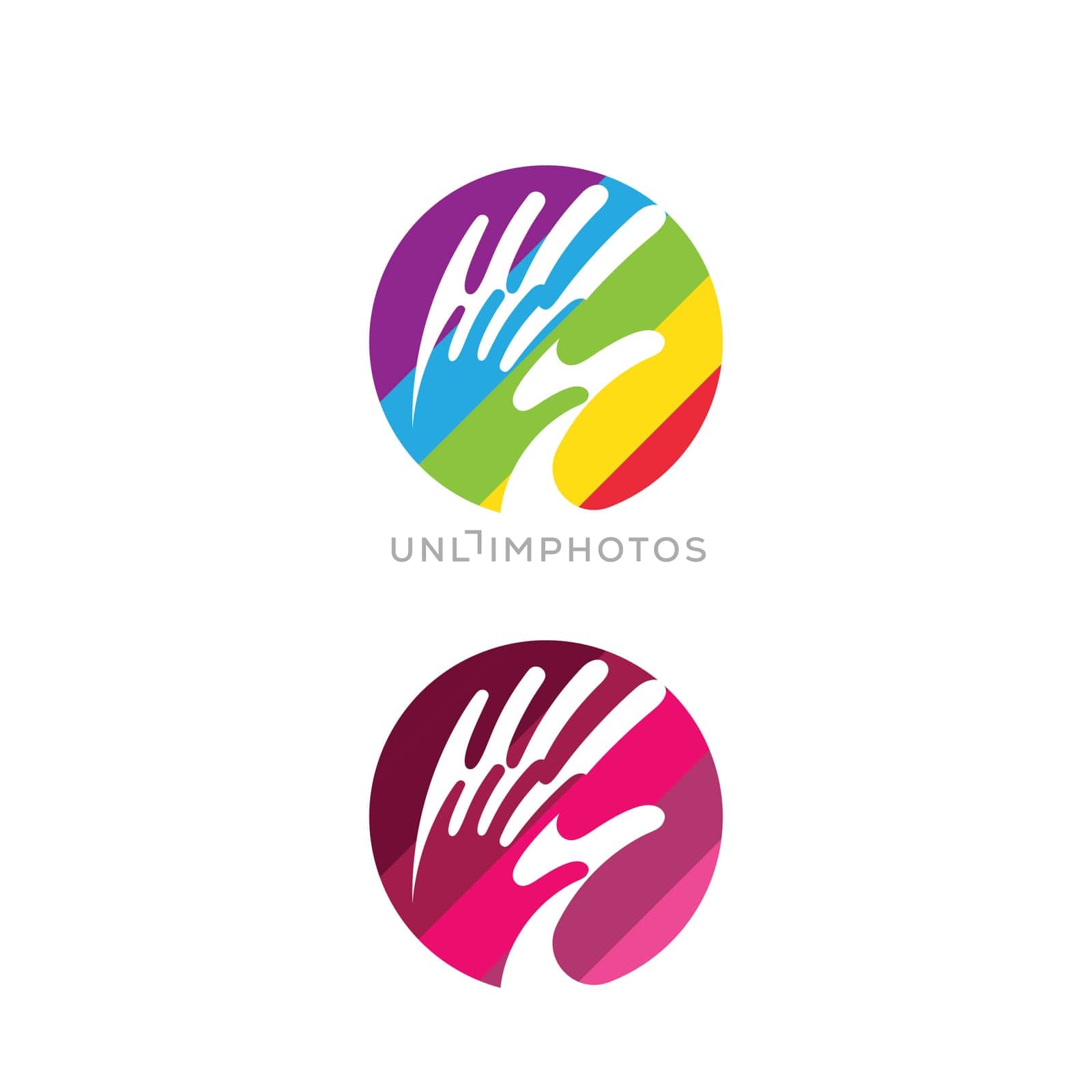 Hand Care icon Template vector illustration design