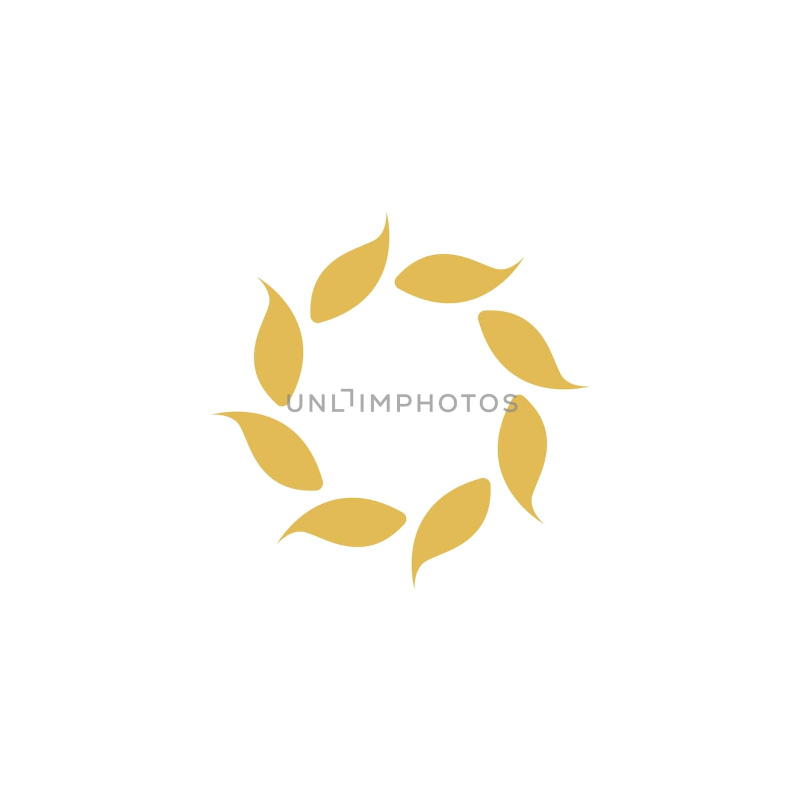 sun farm logo Vector icon design illustration Template