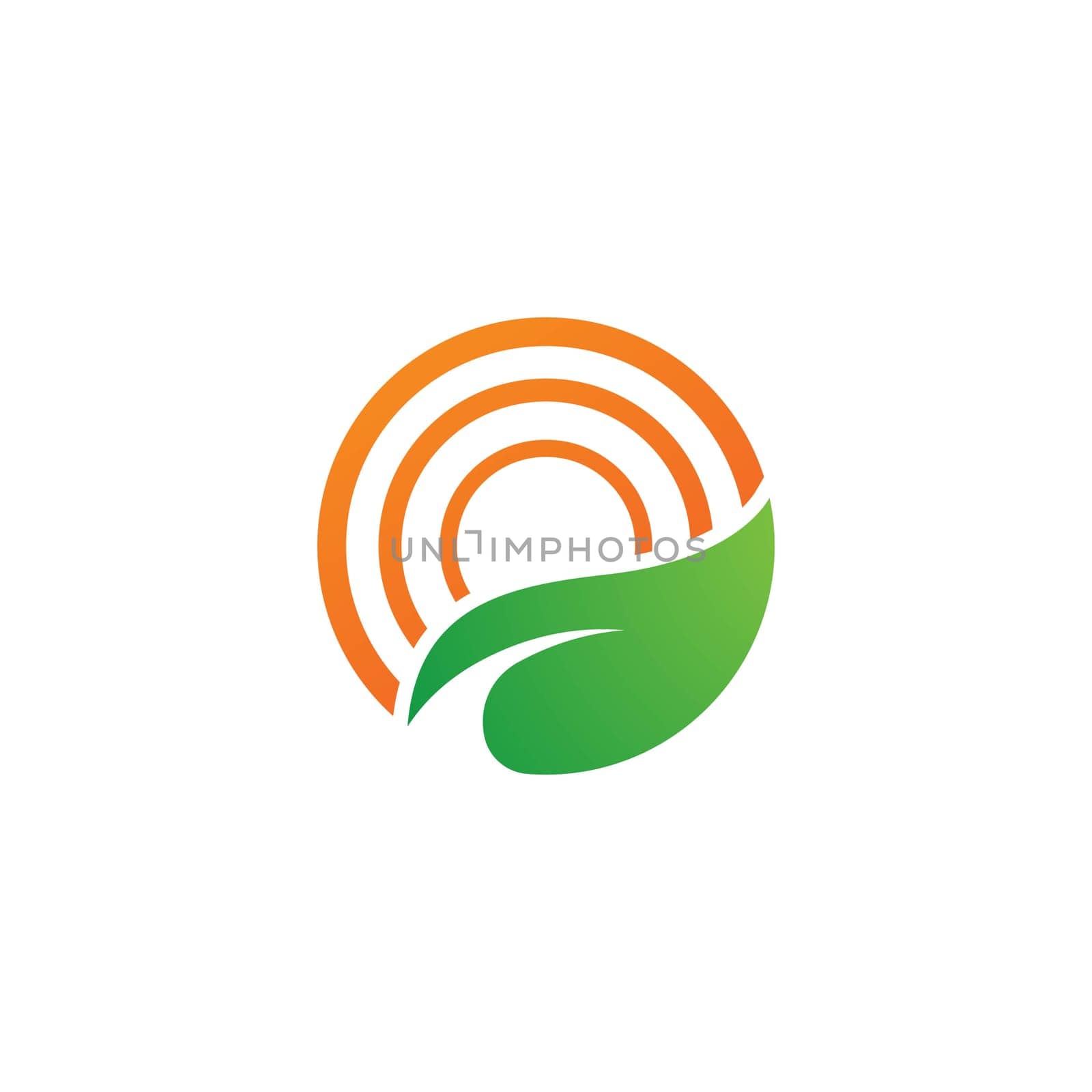 sun farm logo Vector icon design illustration Template