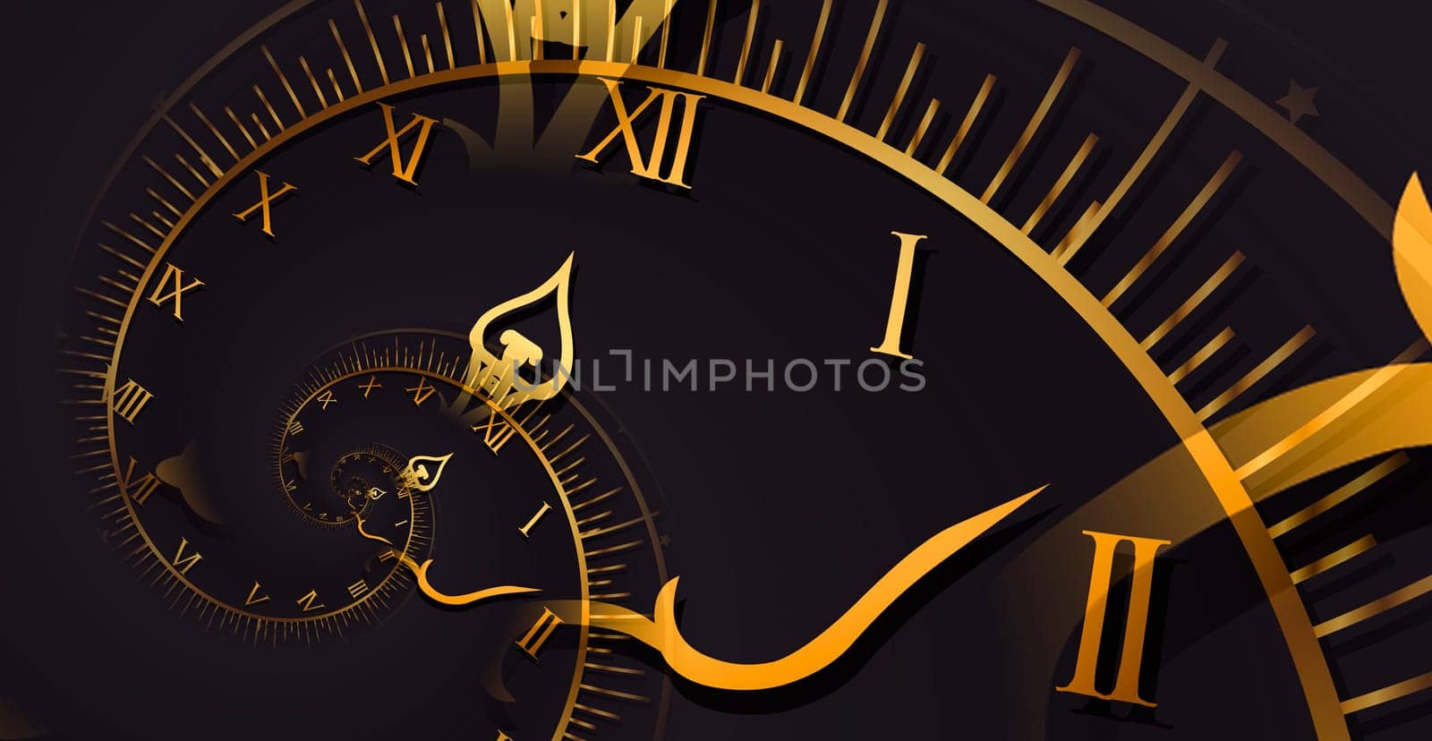 Droste effect background. Abstract design for concepts related to time, deadline and business.