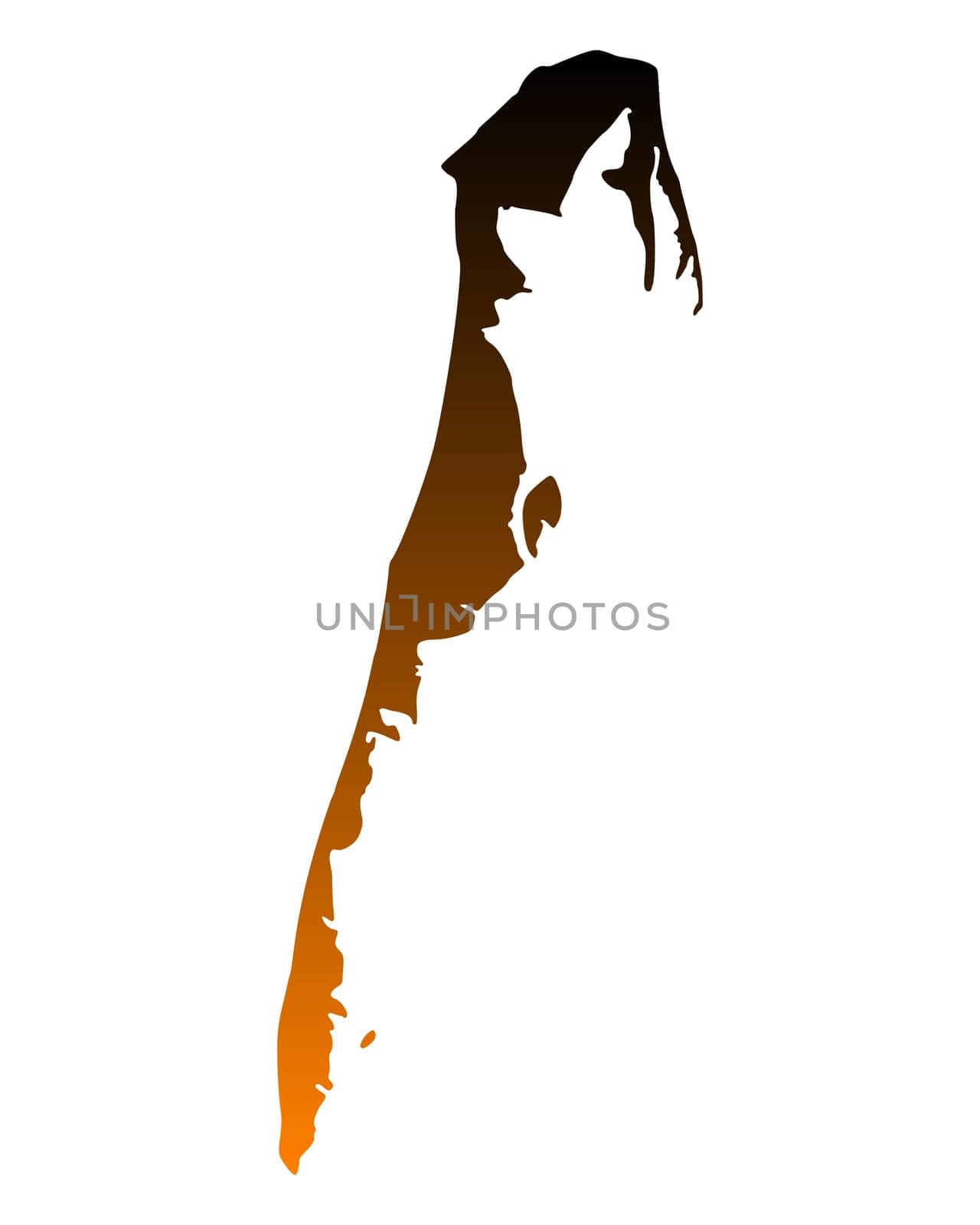 Map of Hiddensee