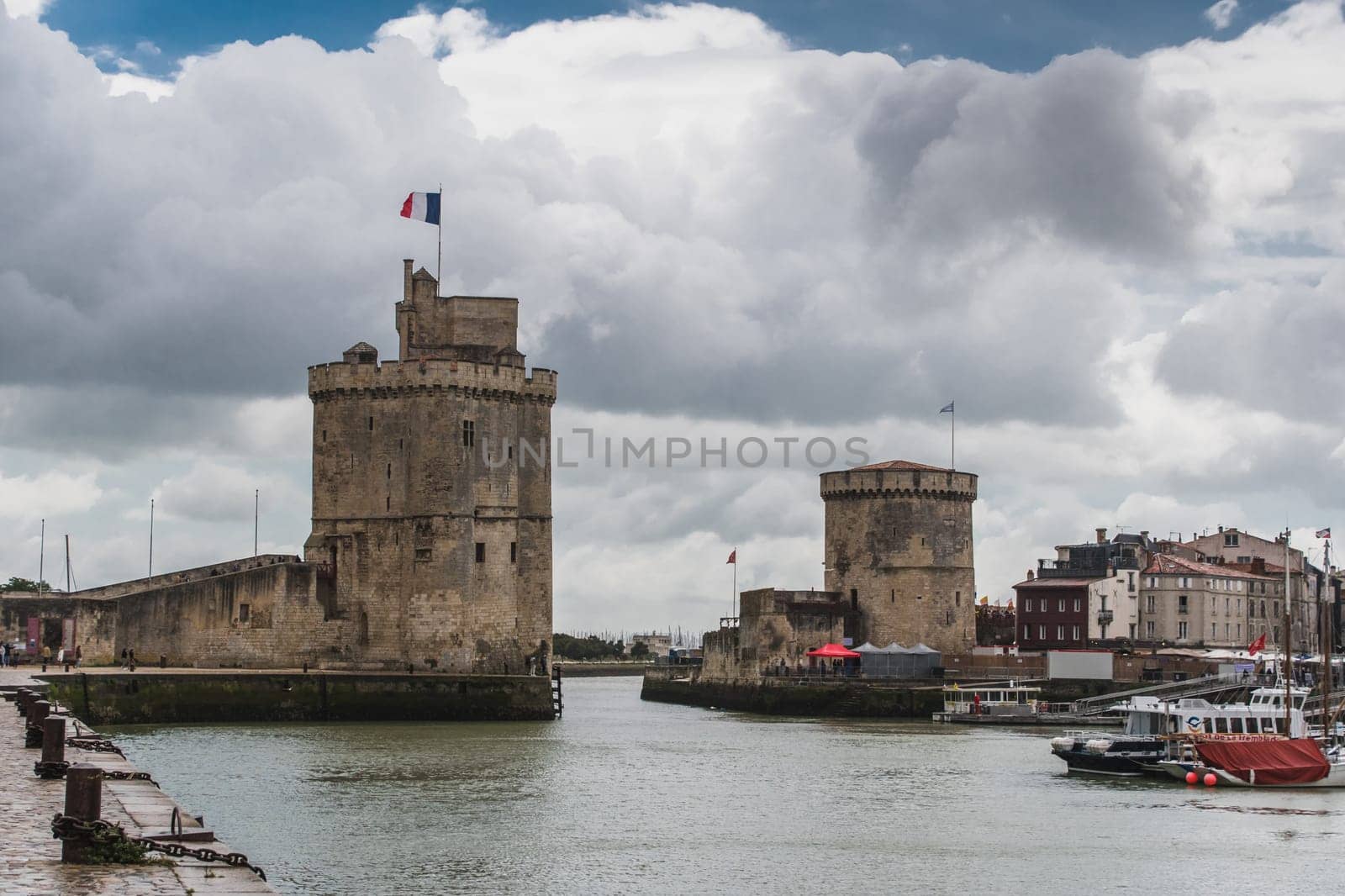 The Saint-Nicolas tower in La Rochelle in the Charente maritime region of France