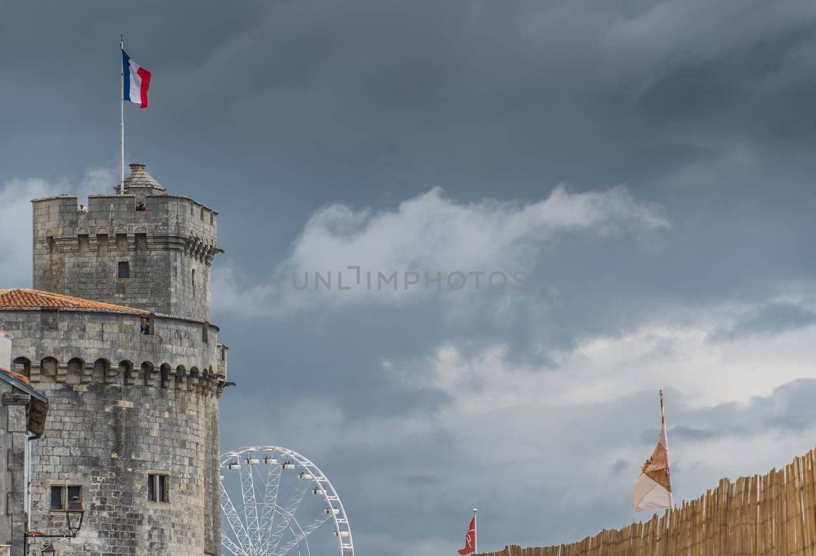 The Saint-Nicolas tower in La Rochelle in the Charente maritime region of France