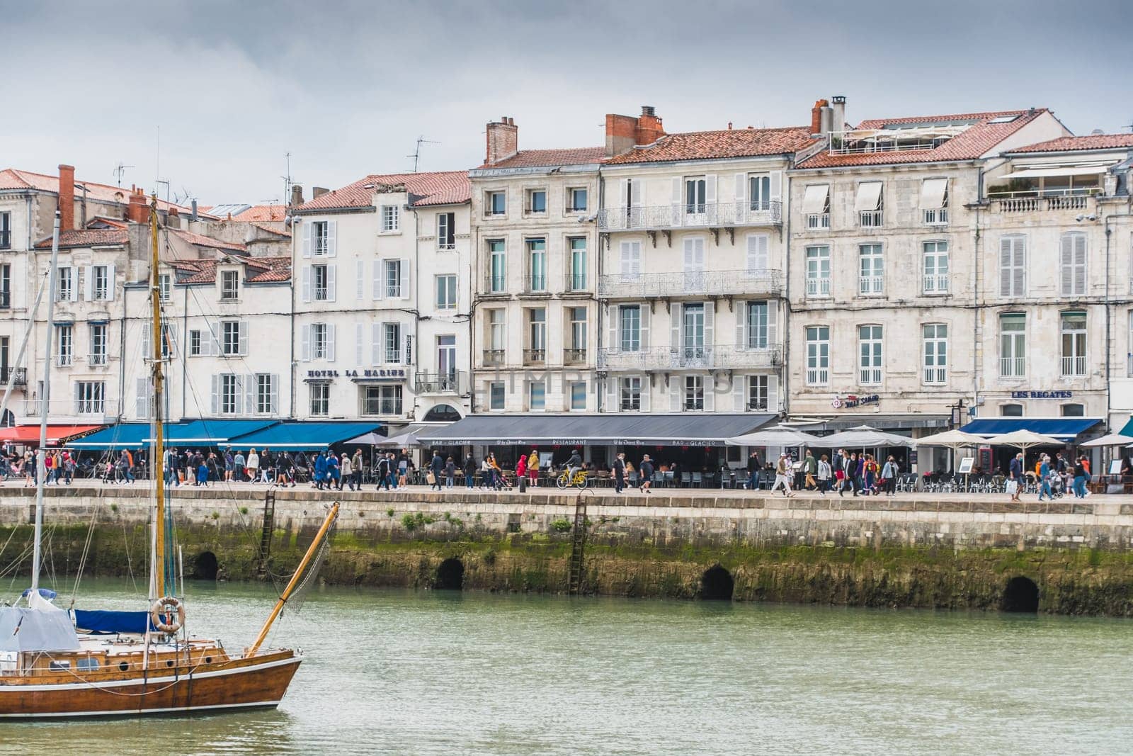 Old port of La Rochelle in Charente-Maritime in France