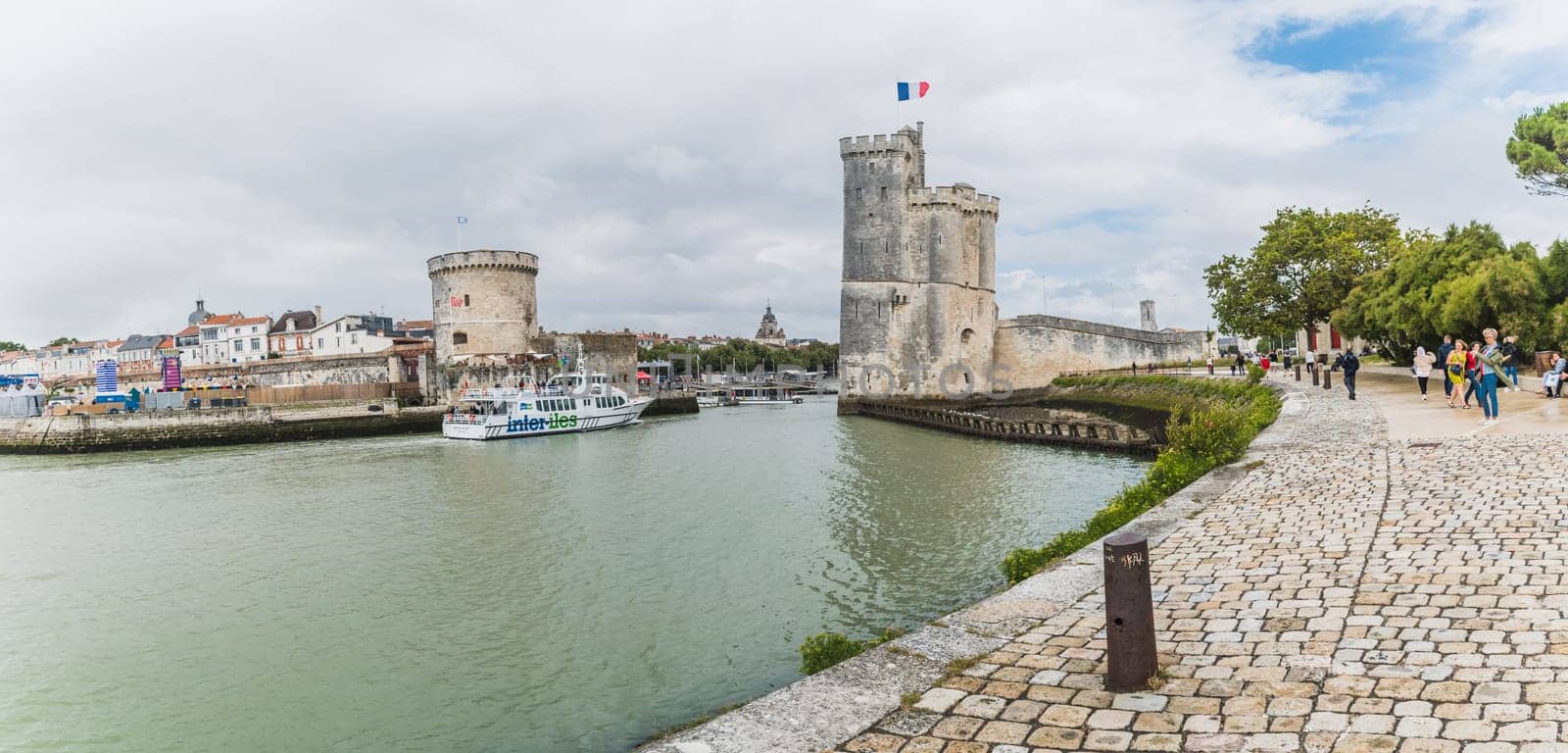 The Saint-Nicolas tower in La Rochelle in the Charente maritime region of France
