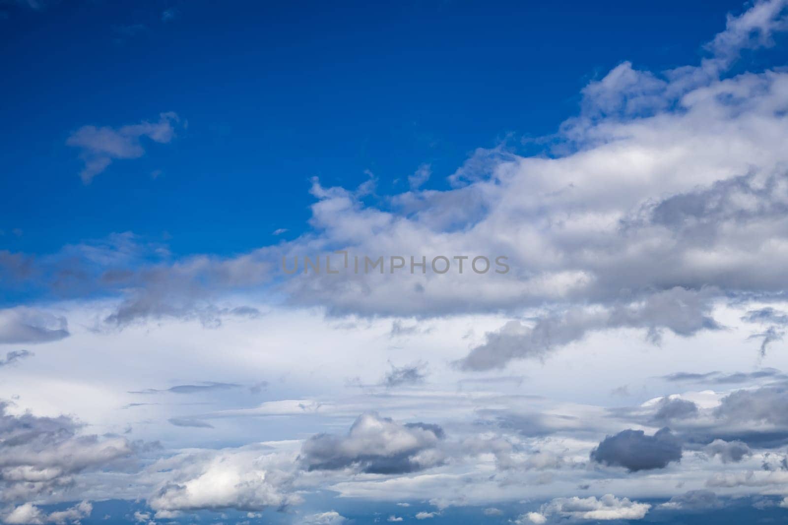 Blue Sky with beautiful Clouds on a sunny day