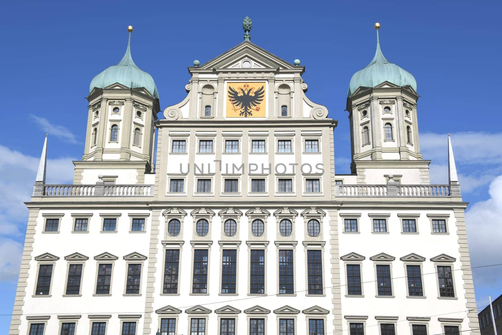 The Augsburg town hall was built in the Renaissance style from 1615 to 1624. Today it is the landmark of the city of Augsburg in Bavaria.