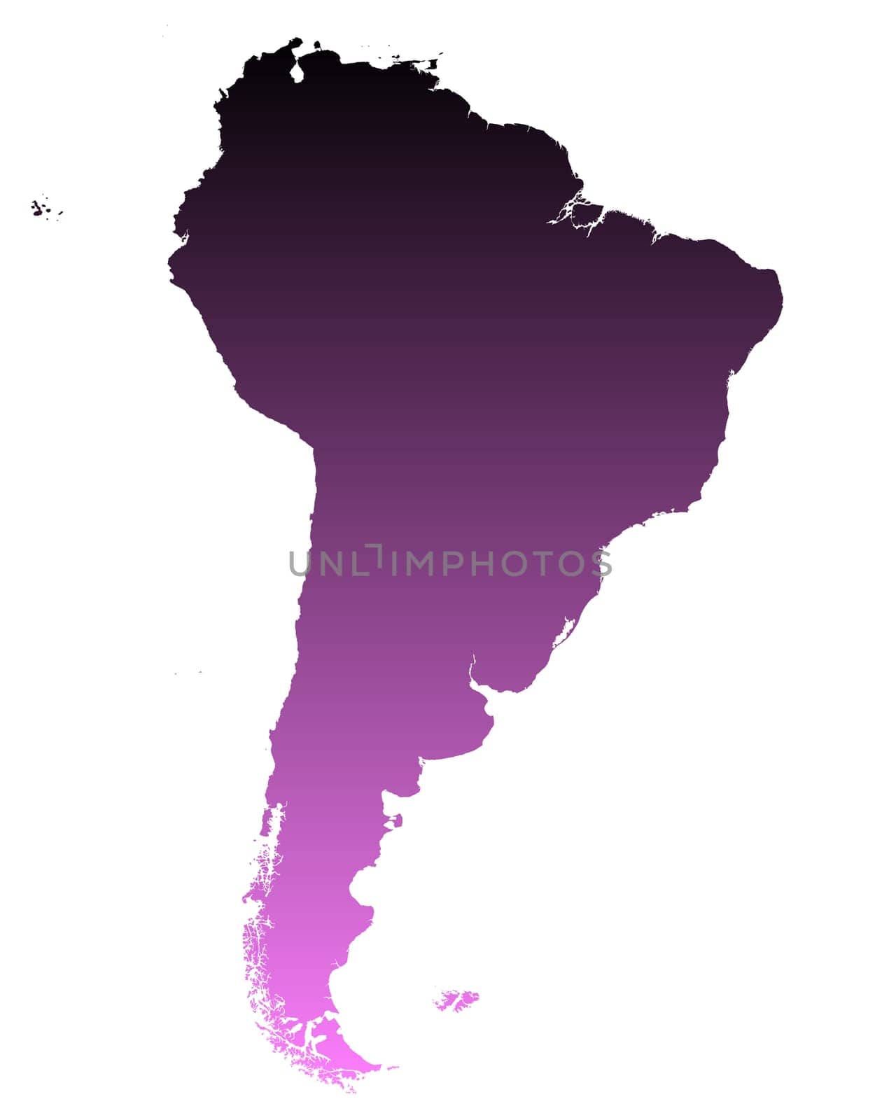 Map of South America