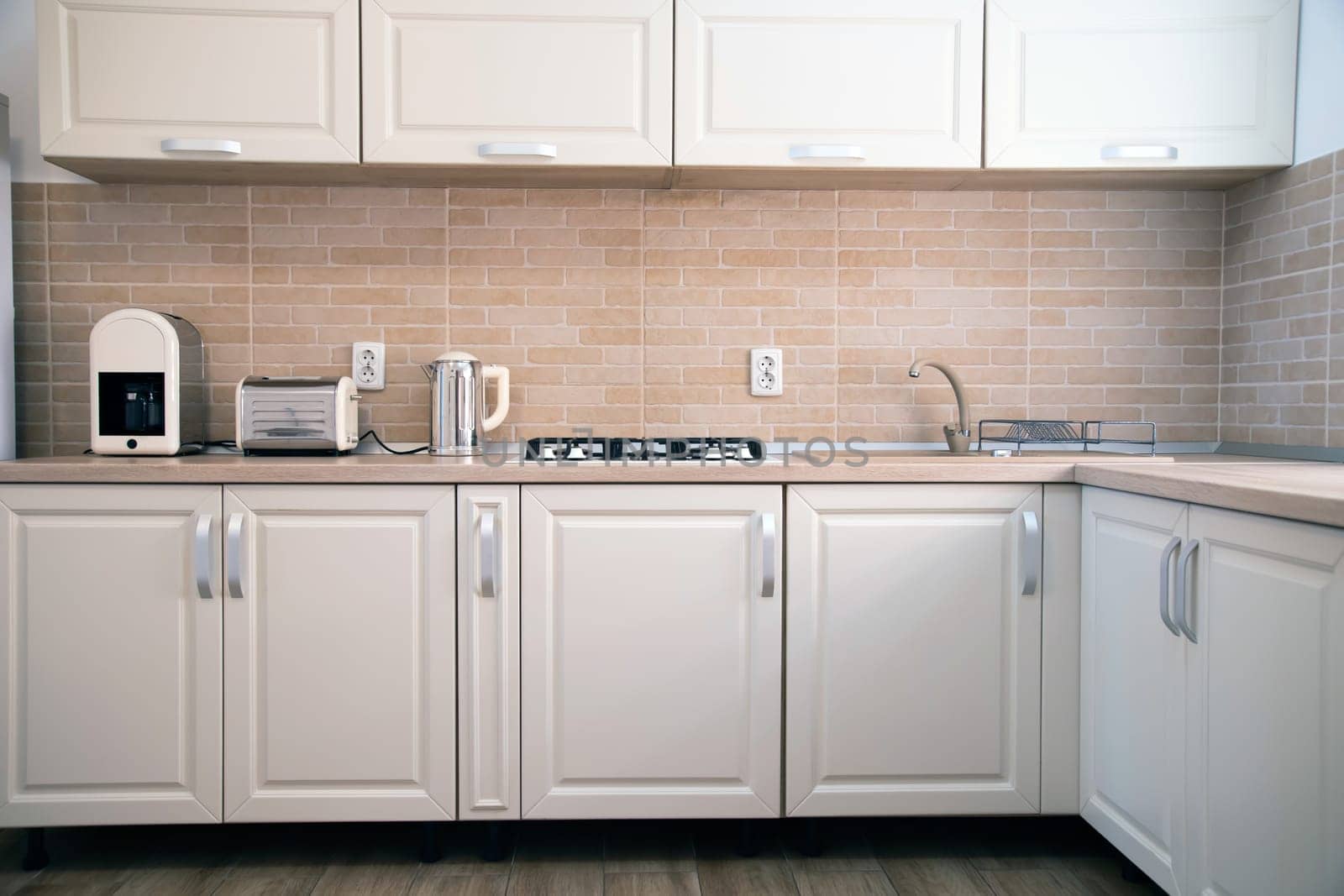 Rustic kitchen interior - close-up photo.