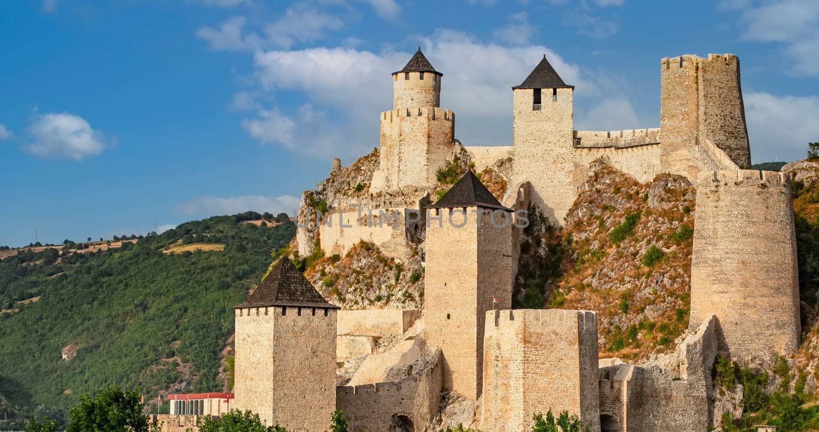 The Ancient castle fortress on the river Golubac, Serbia