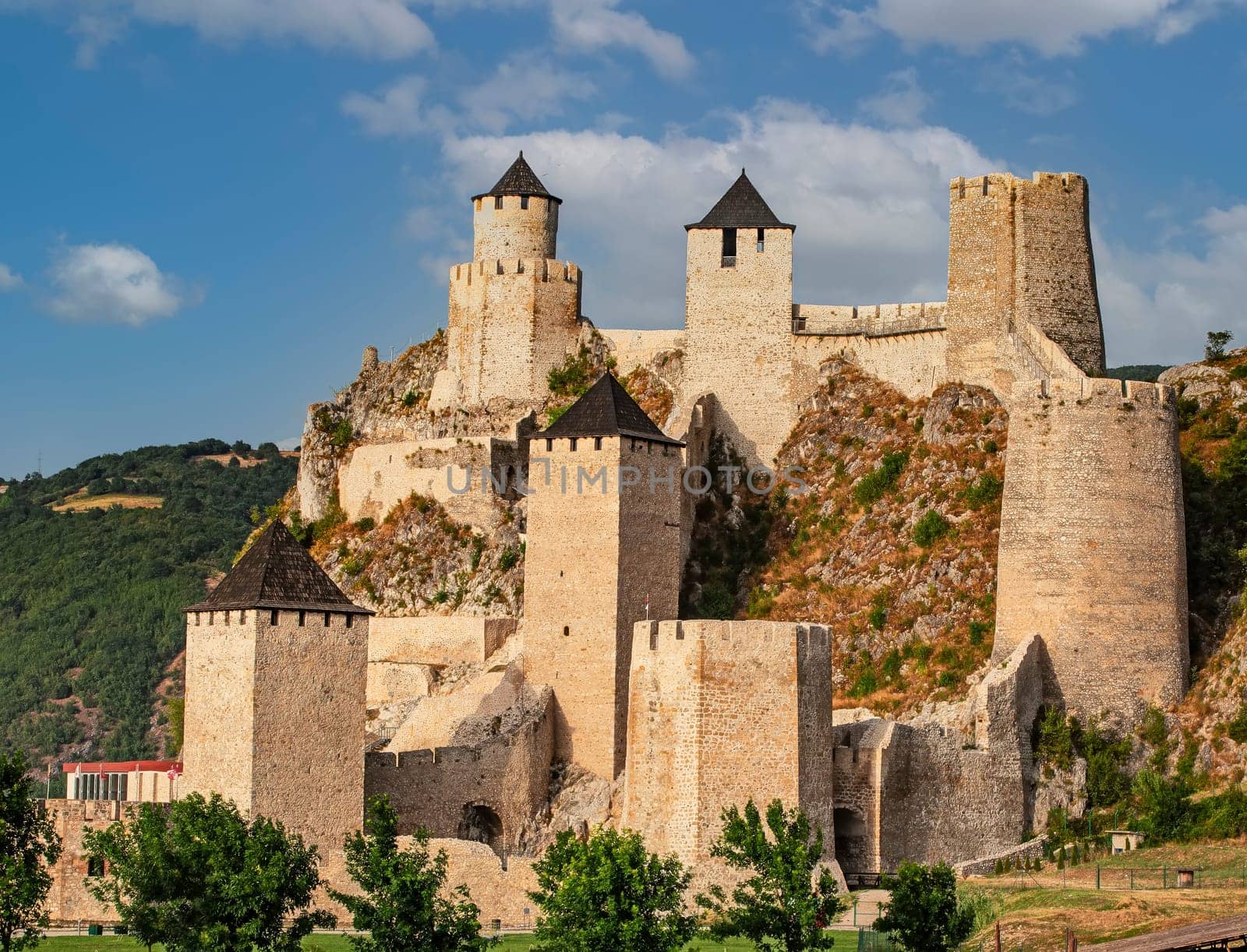 The Ancient castle fortress on the river Golubac, Serbia