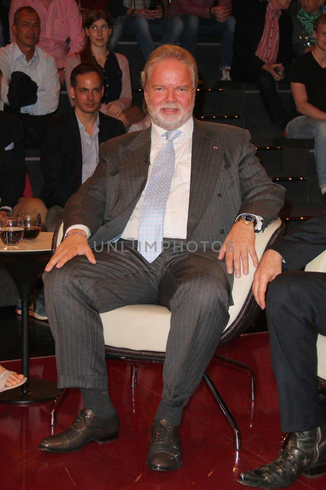 Utz Claassen (Praesident RCD Mallorca),broadcast 2 by Markus Lanz at Studio Stahltwiete,Hamburg,15.04.2015