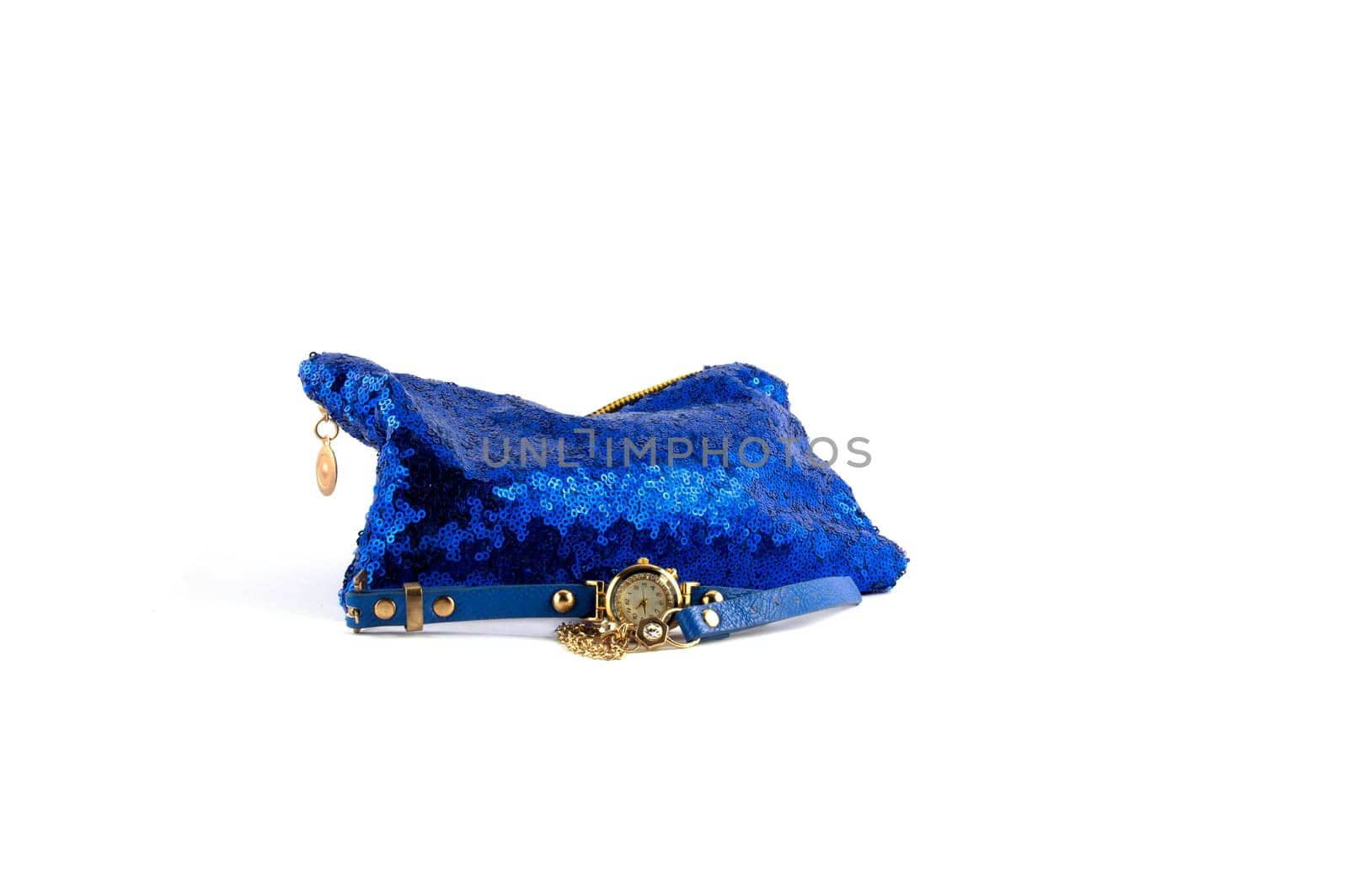 small blue ladies evening bag fashion design