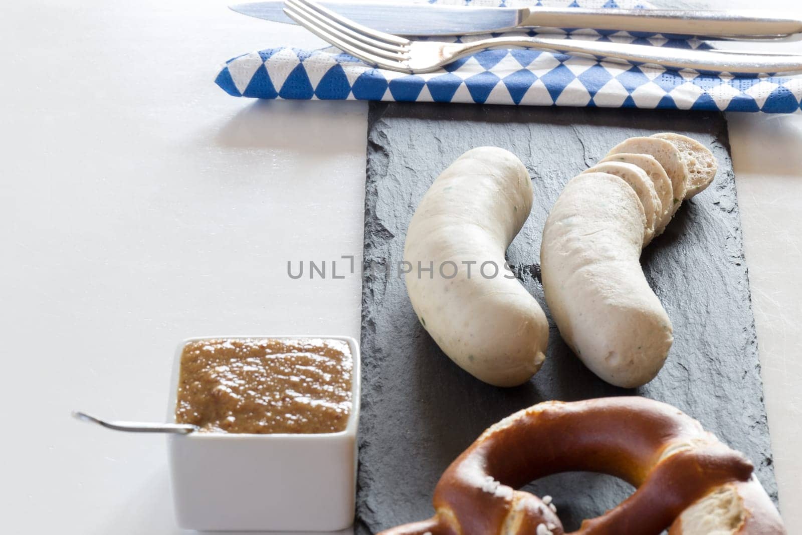 White sausage,brezn and sweet mustard