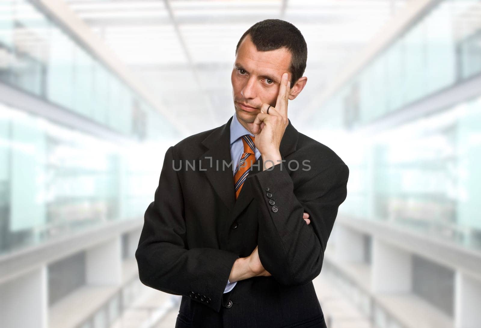 young business man portrait at the office