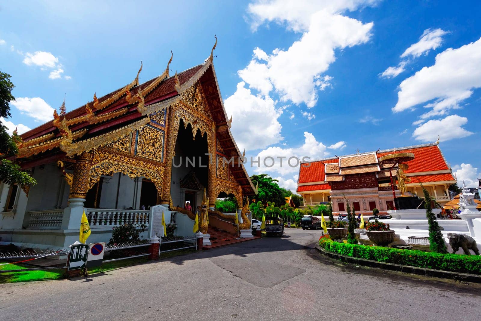 Old wooden church of Wat Lok Molee Chiang mai Thailand