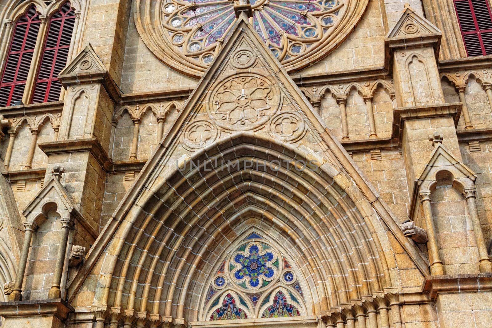Shishi Sacred Heart Cathedral in Guangzhou China at day