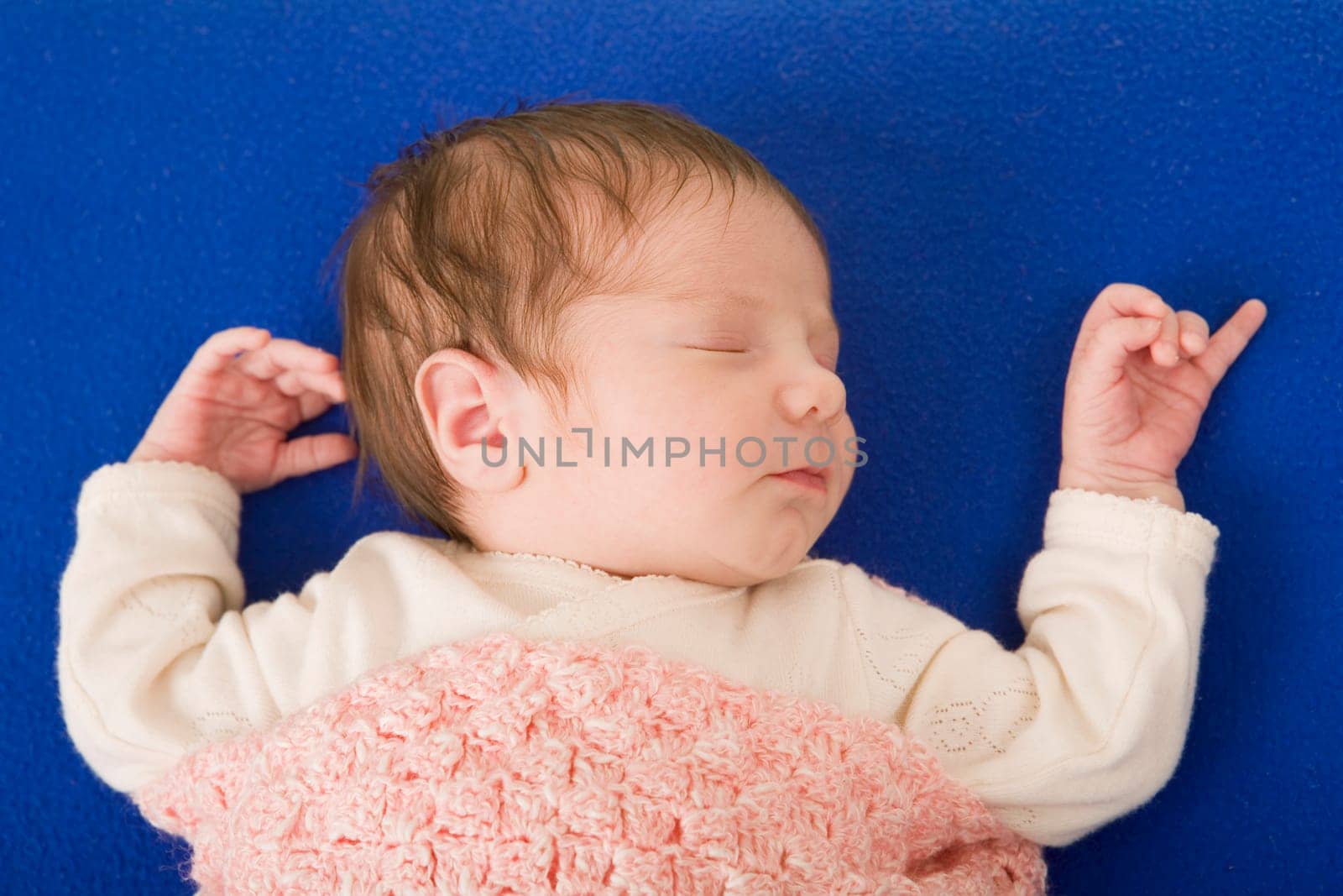 young baby portrait, studio picture