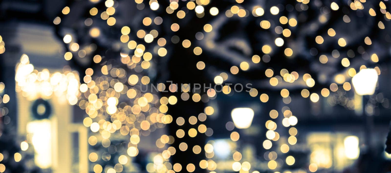 Blurry lights on the Christmas market, Austria