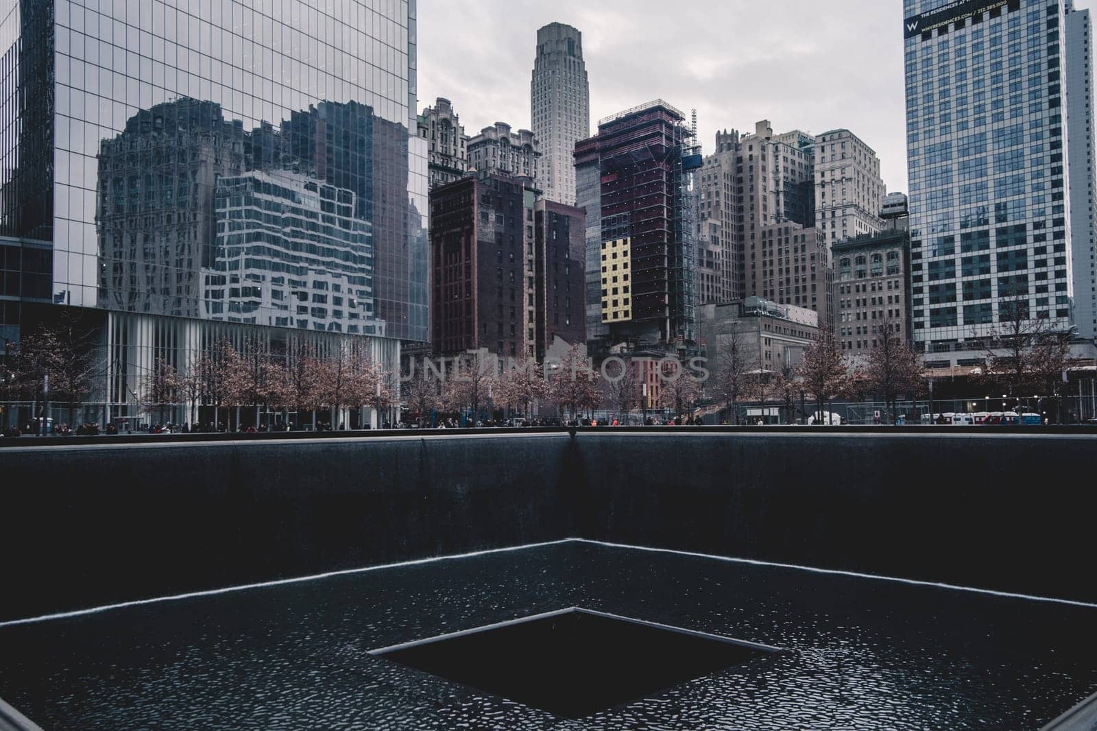 WTC Memorial Plaza, National September 11 Memorial, Manhattan, New York, United States of America.