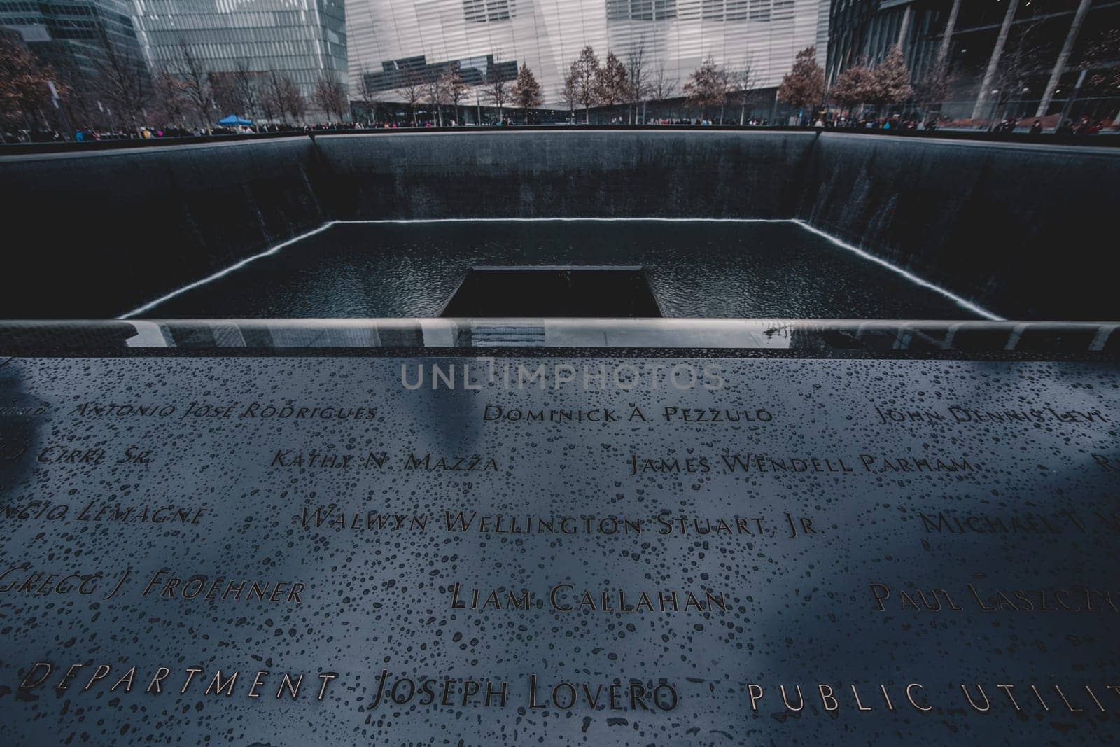 WTC Memorial Plaza, National September 11 Memorial, Manhattan, New York, United States of America.