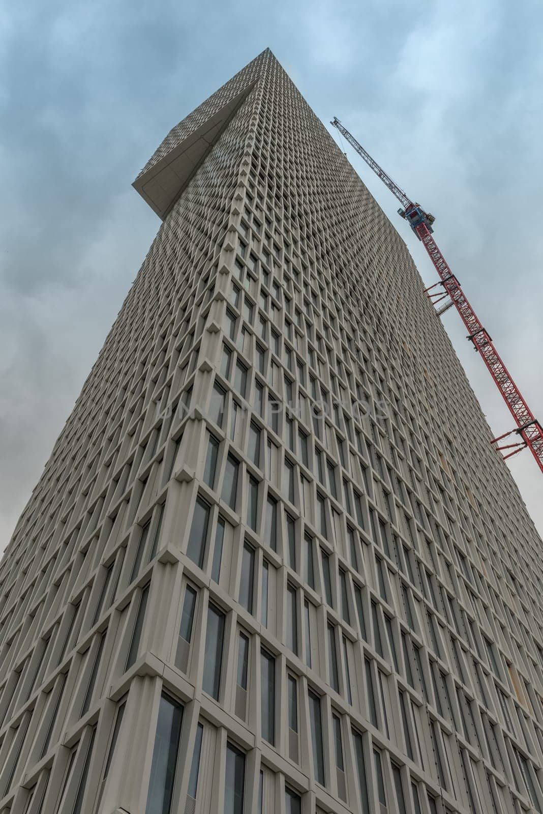 Construction site of the new skyscraper One, Frankfurt am Main, Germany