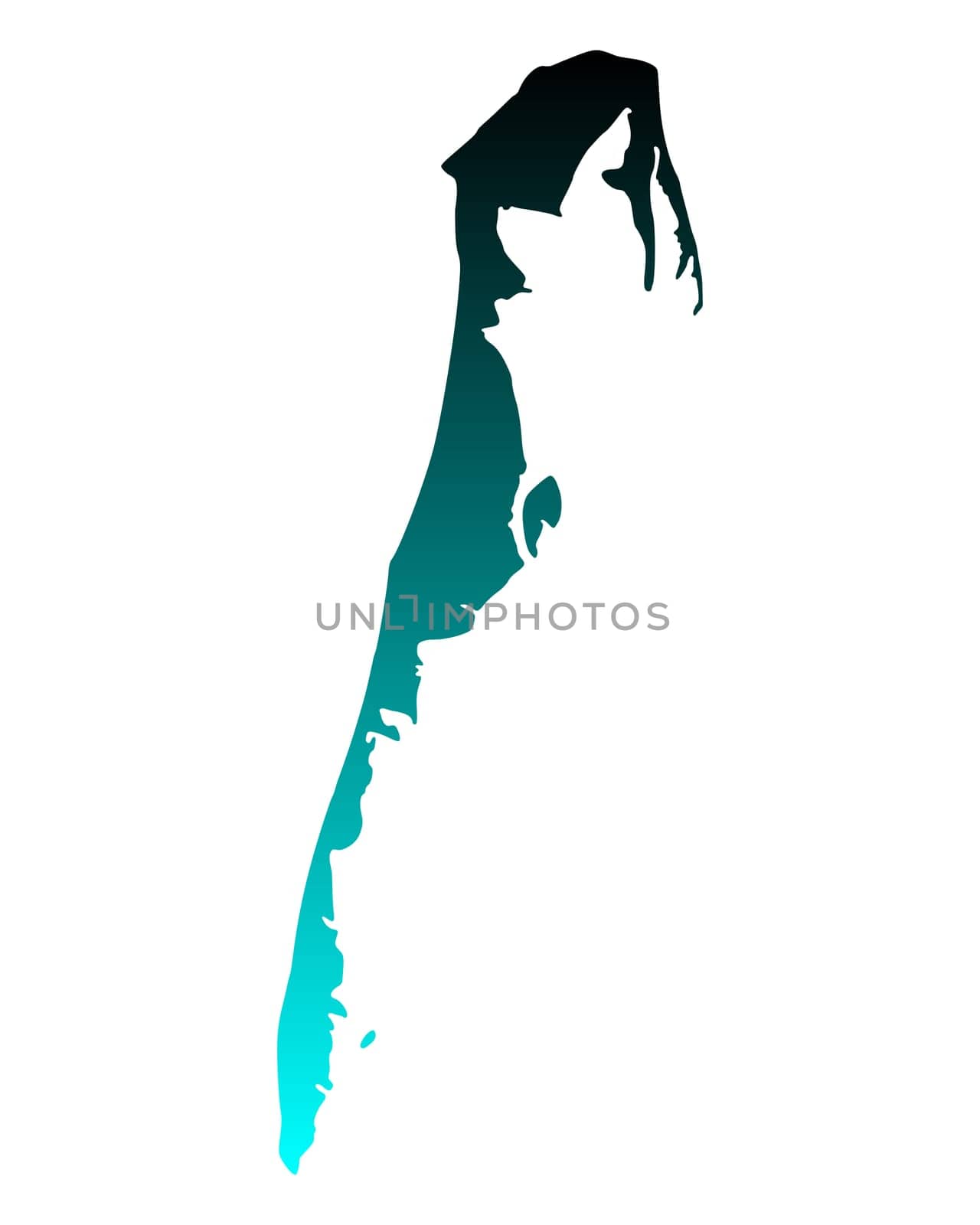 Map of Hiddensee