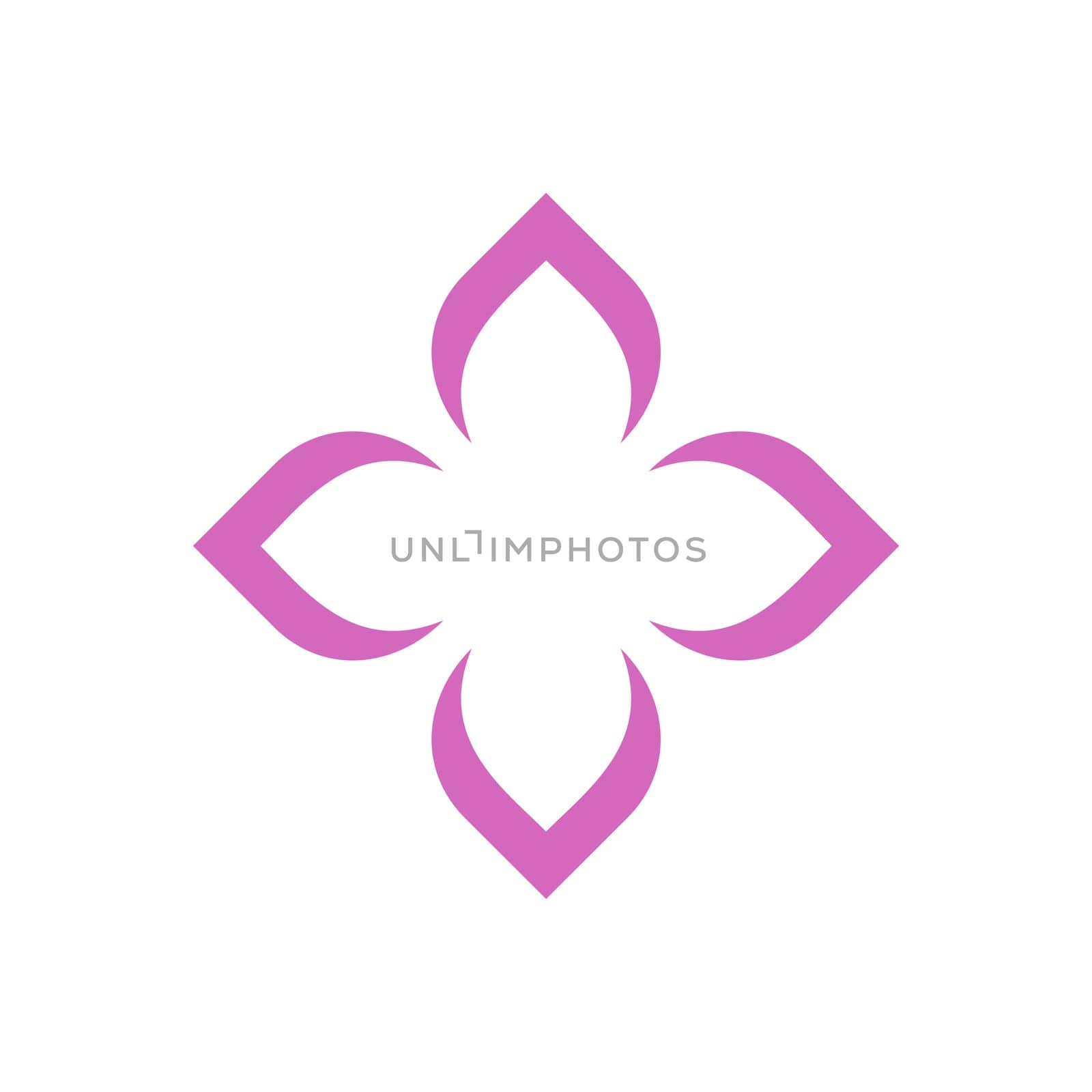 Abstract Ornamental Flower Logo Template Illustration Design. Vector EPS 10.