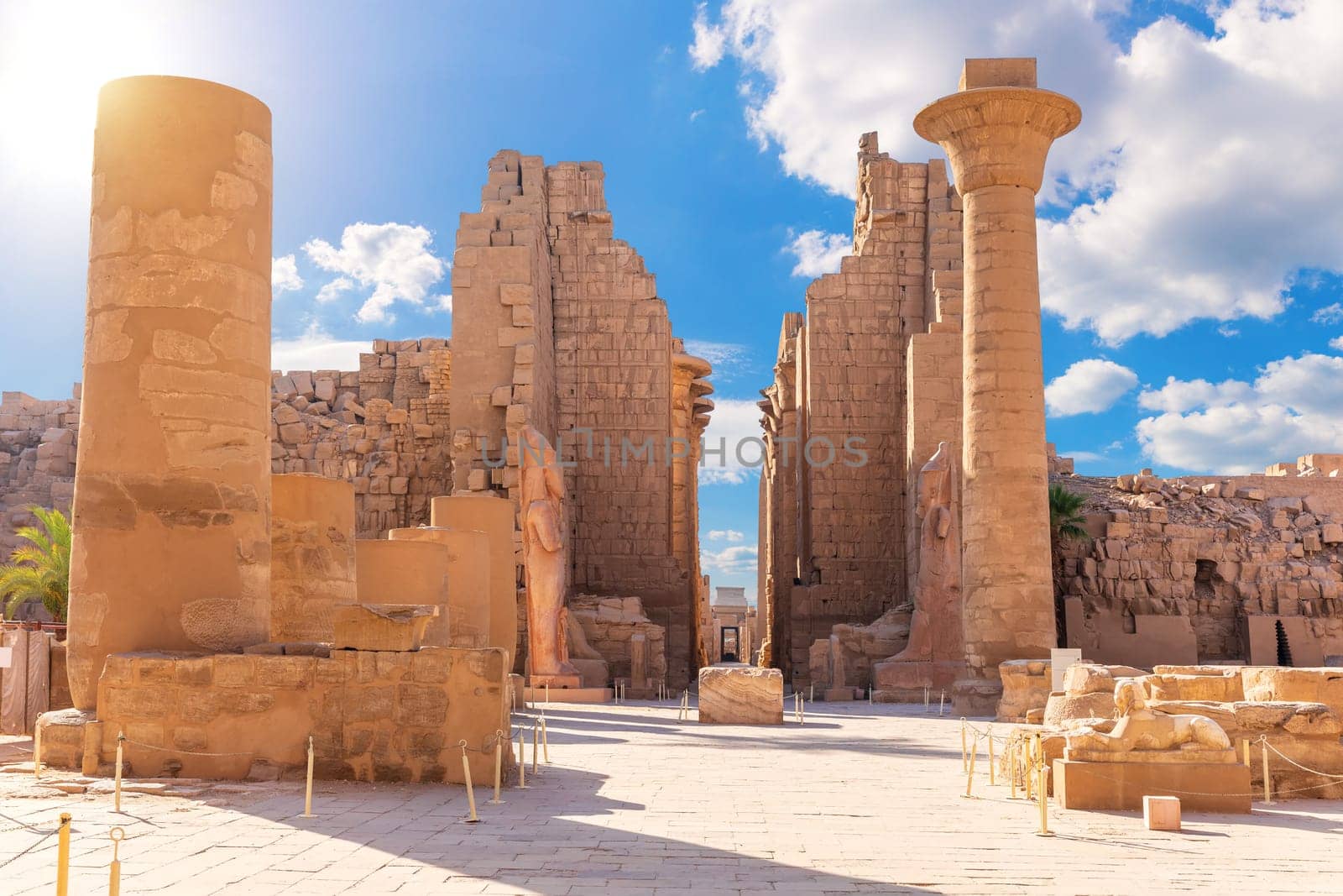 The Great Hypostyle Hall of the Karnak Temple, Luxor, Egypt.