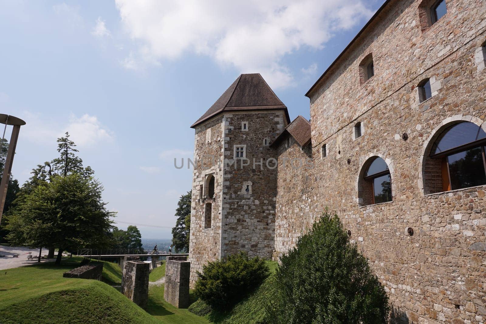 Fort of Ljubljana, view from the entrance, 2020