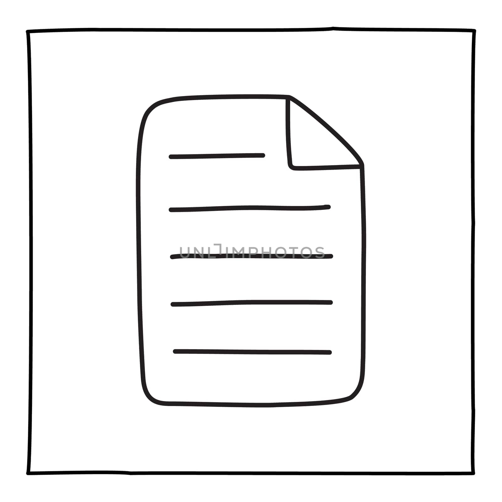 Doodle XXX icon or logo, hand drawn with thin black line. Graphic design element isolated on white background. Vector illustration